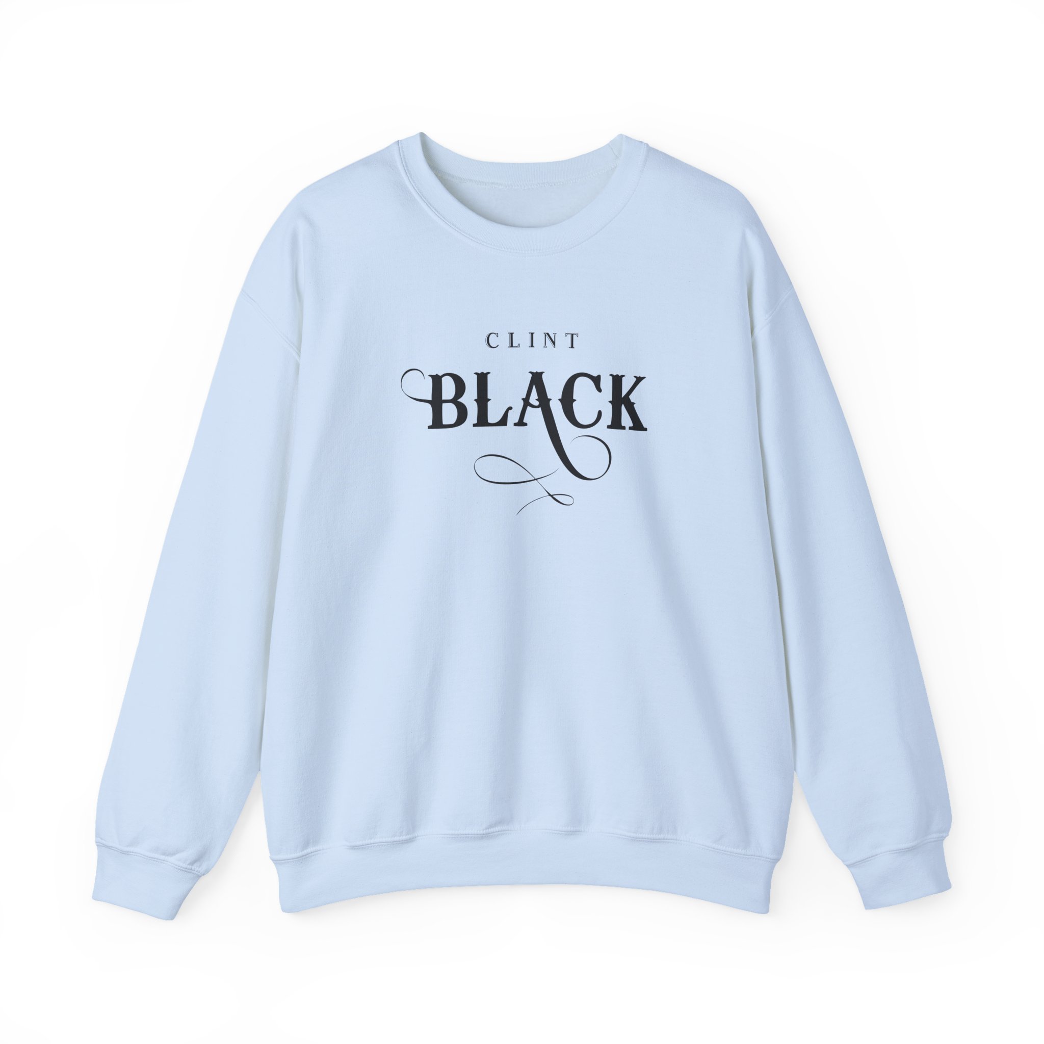 Clint Black Logo Espresso Unisex Heavy Blendâ„¢ Crewneck Sweatshirt