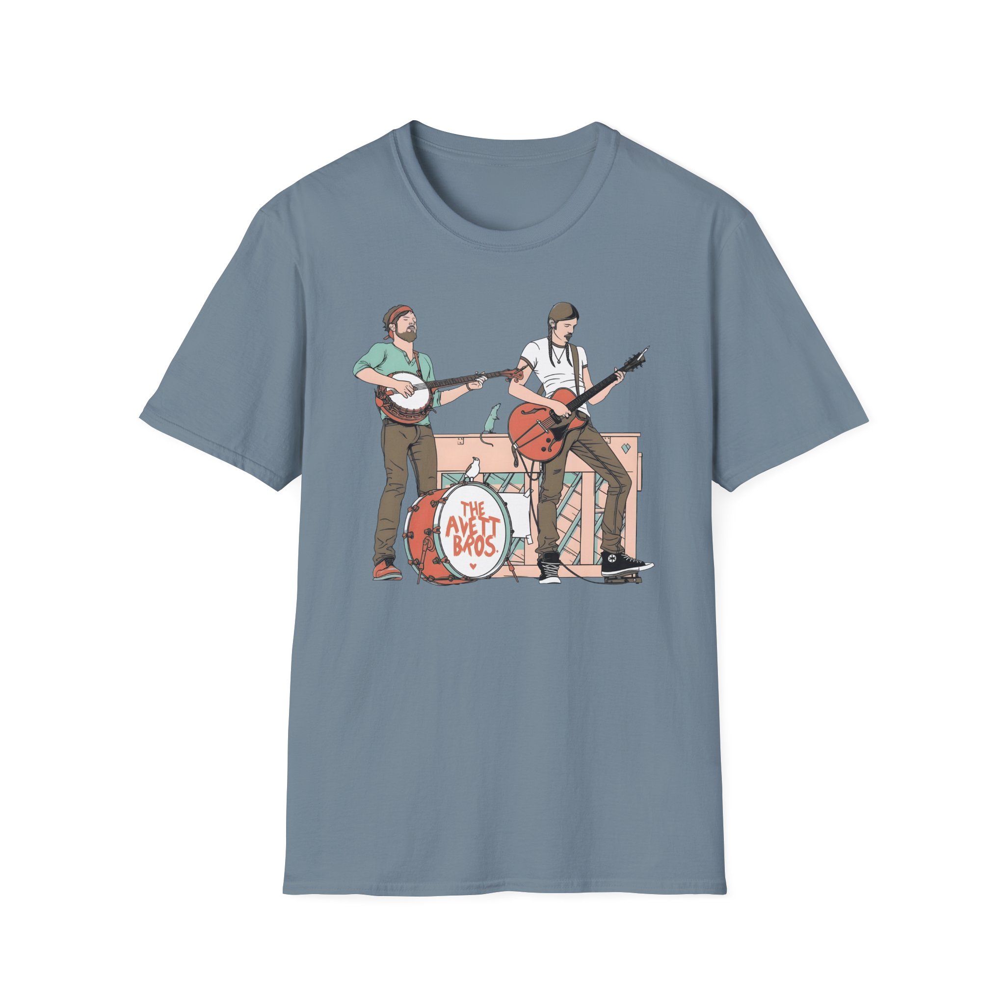 Avett Brothers on Stage Unisex Softstyle T-Shirt