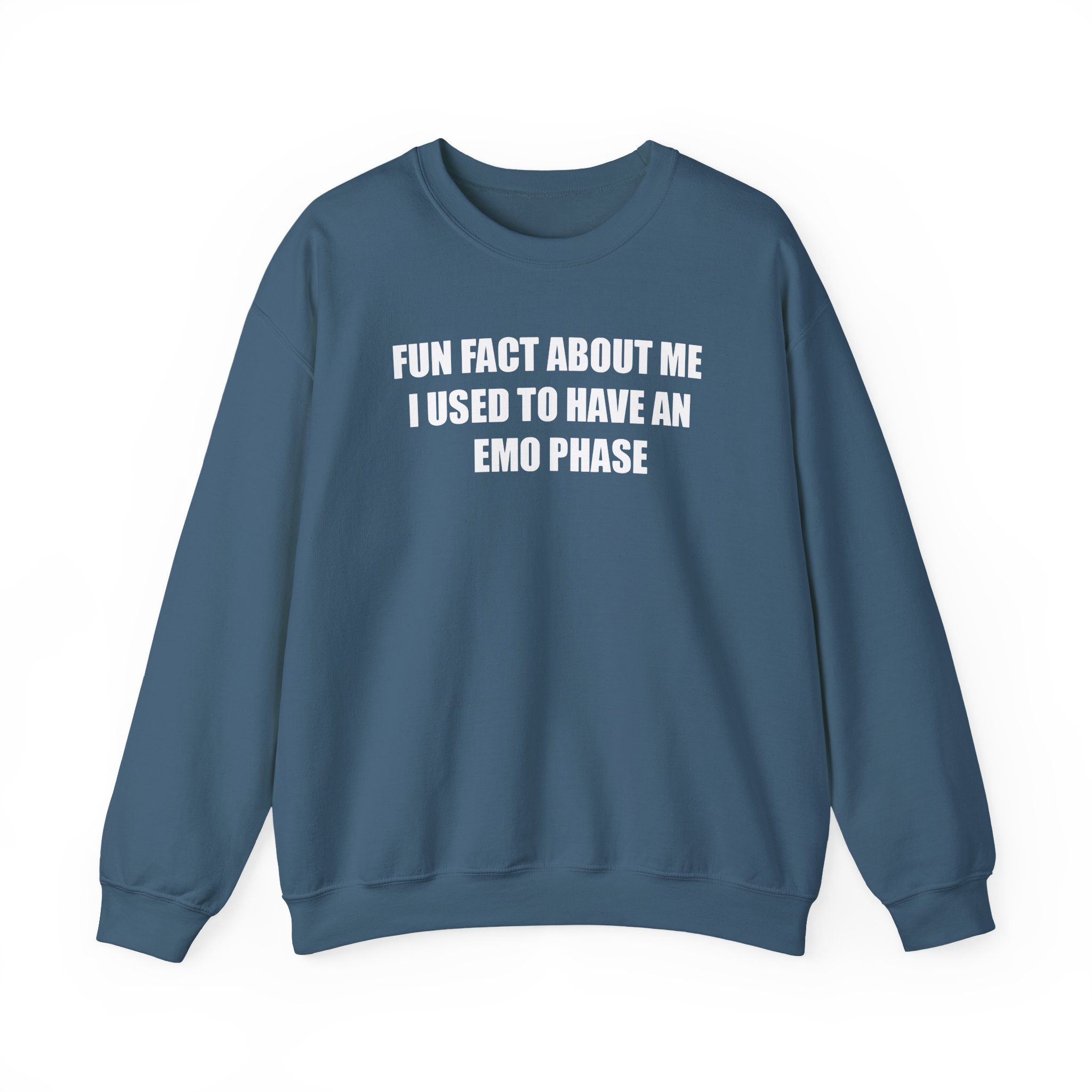 Jake & Johnnie Fun Fact About Me I Used to Have an Emo Phase Unisex Heavy Blendâ„¢ Crewneck Sweatshirt