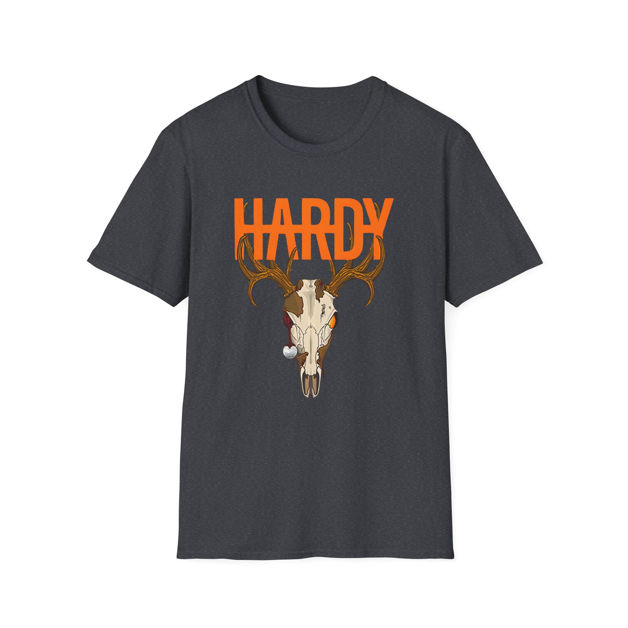 Hardy Deer Skull Unisex Softstyle T-Shirt