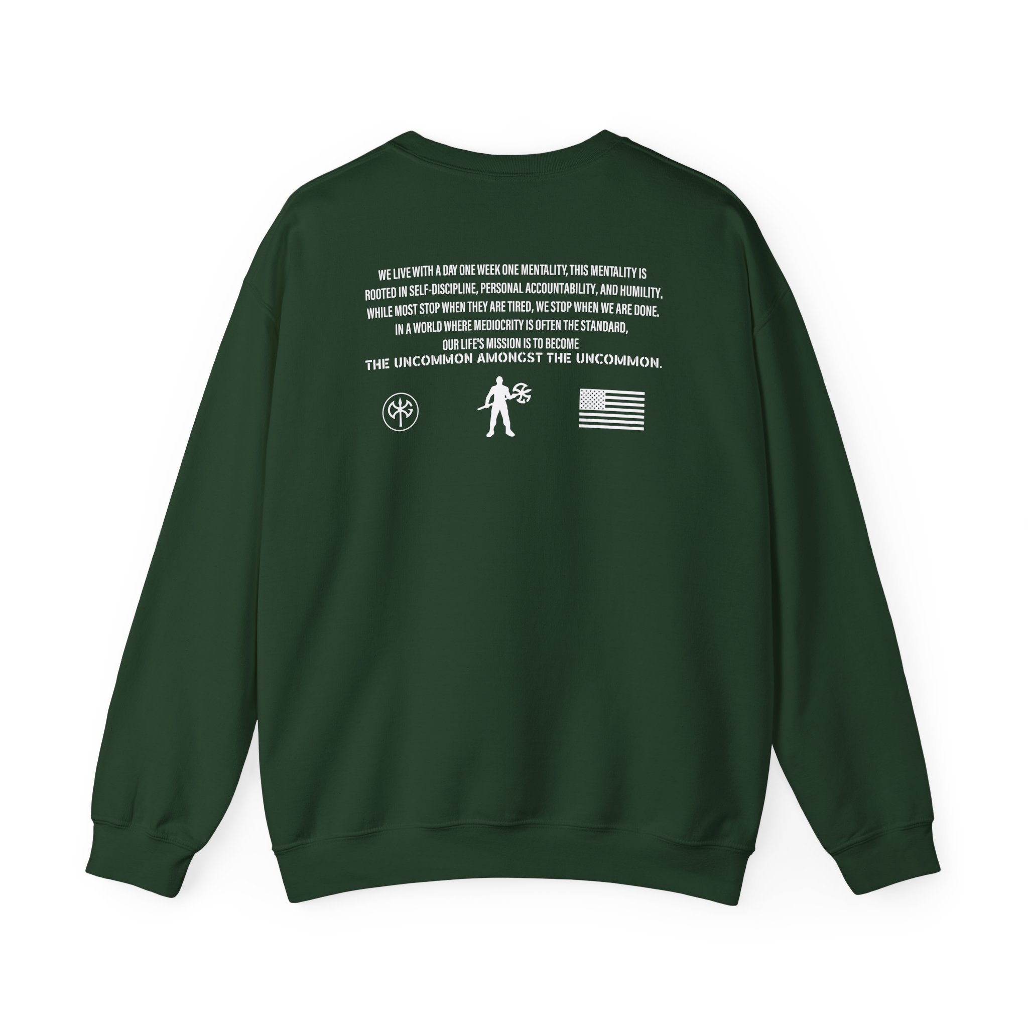David Goggins Ethos Slogan Unisex Heavy Blendâ„¢ Crewneck Sweatshirt