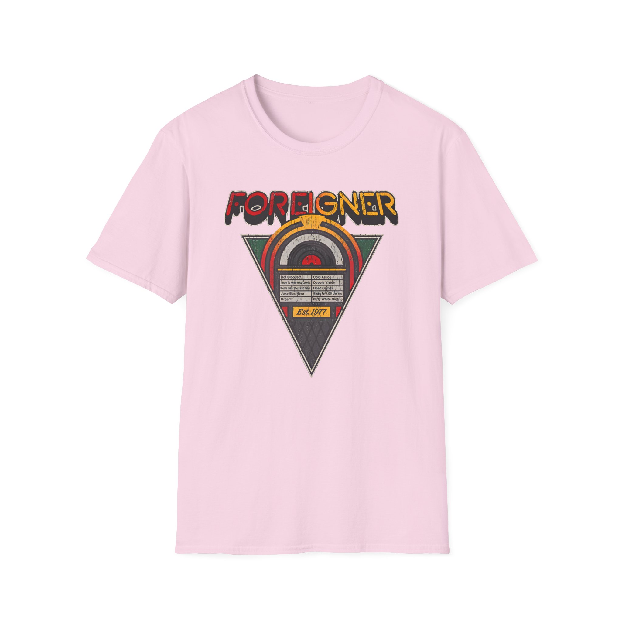 Foreigner Juke Box Unisex Softstyle T-Shirt
