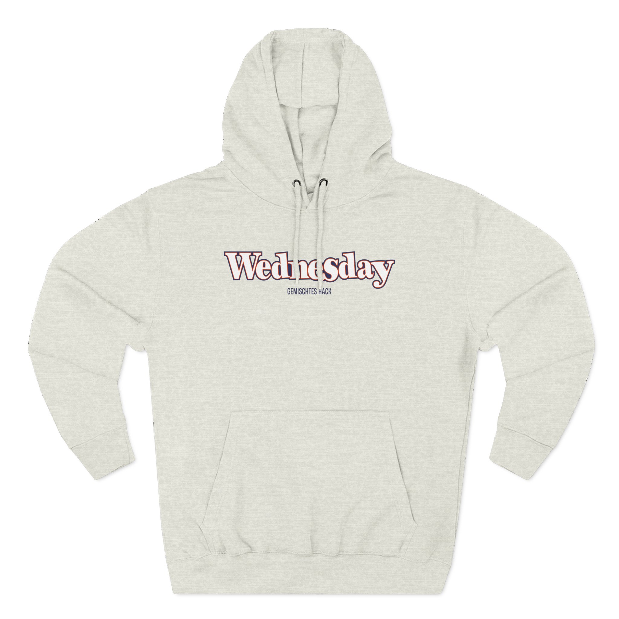 Gemischtes Hack Wednesday Three-Panel Fleece Hoodie