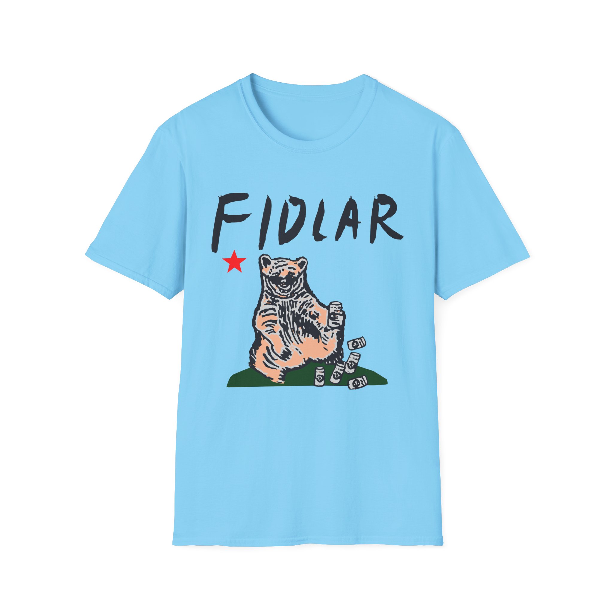 California Bear Drink Cheap Beer Fidlar Unisex Softstyle T-Shirt