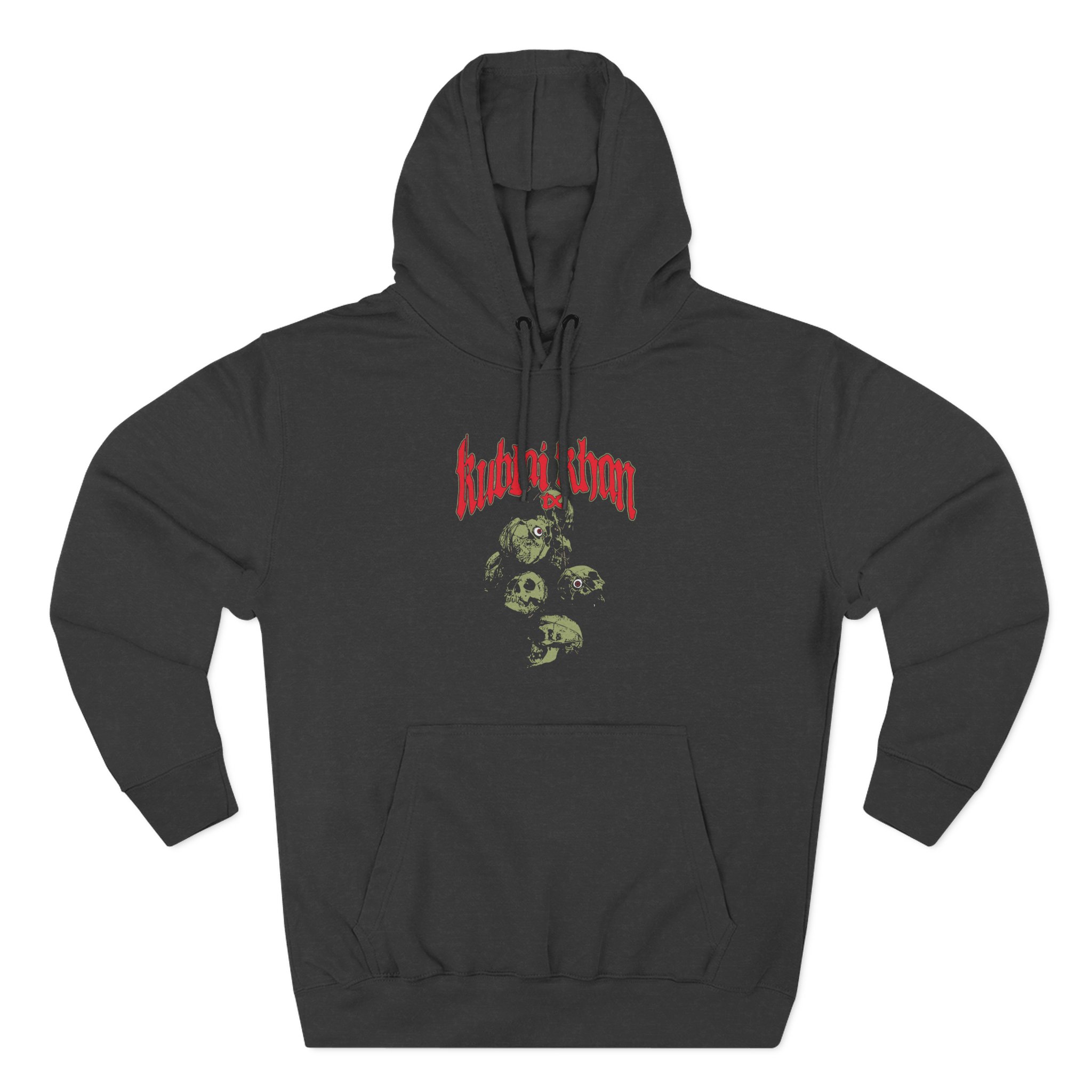 Kublai Khan - Skull Three-Panel Fleece Hoodie