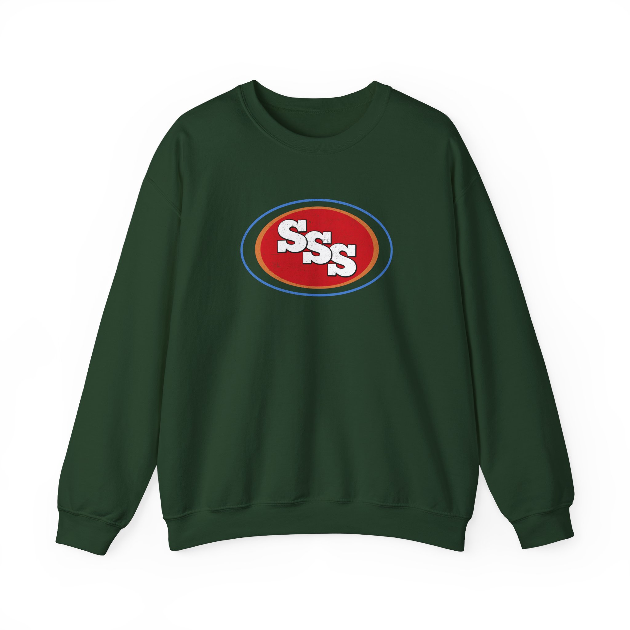 Seasick Steve Sss Oval Acid Unisex Heavy Blendâ„¢ Crewneck Sweatshirt
