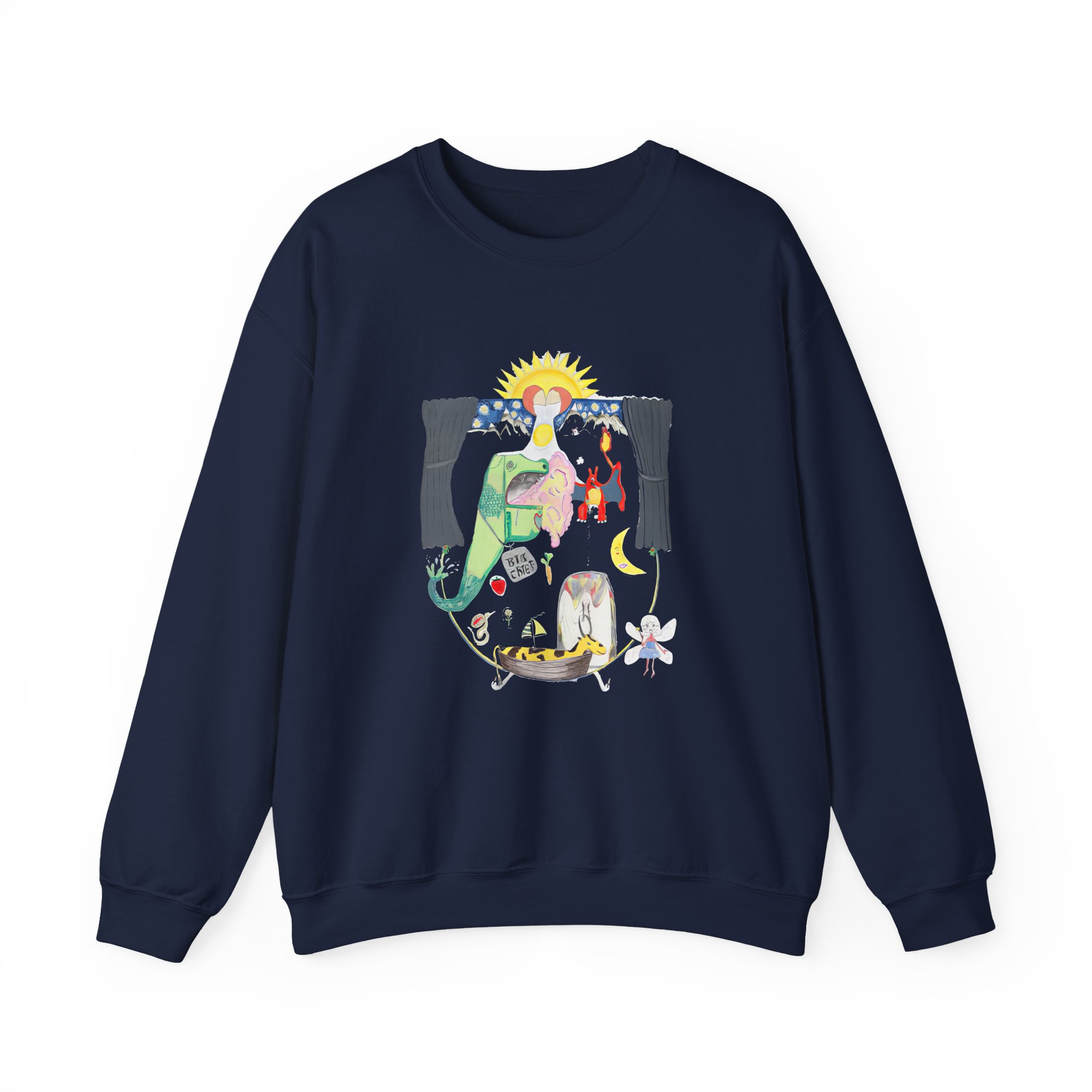 Aadrianne Lenker the Goat Boat Unisex Heavy Blend Crewneck Sweatshirt