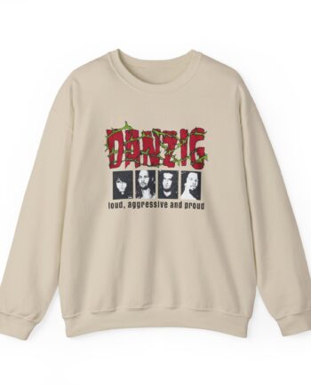Danzig Loud Aggressive and Proud Unisex Heavy Blend™ Crewneck Sweatshirt