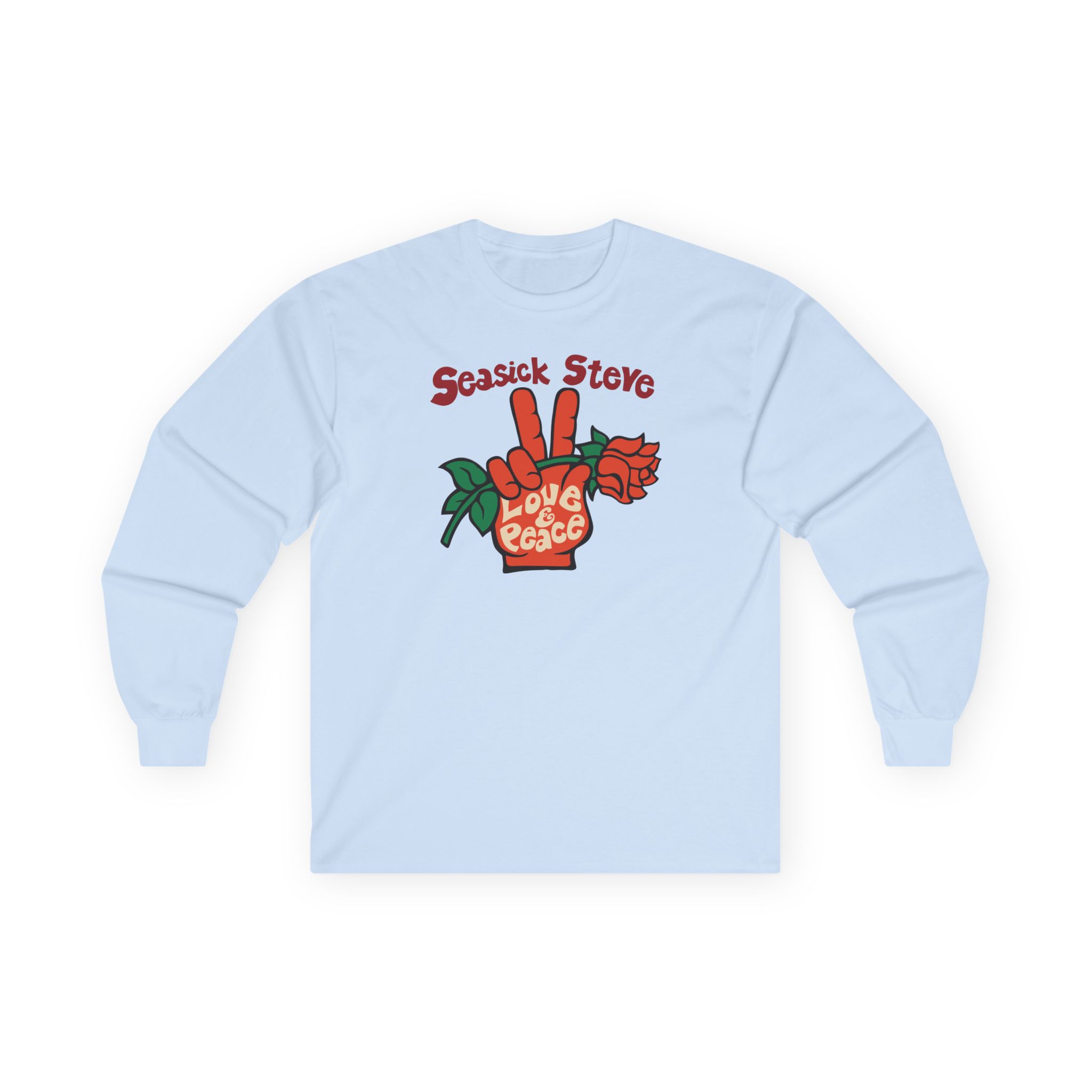 Seasick Steve Love & Peace Unisex Ultra Cotton Long Sleeve Tee
