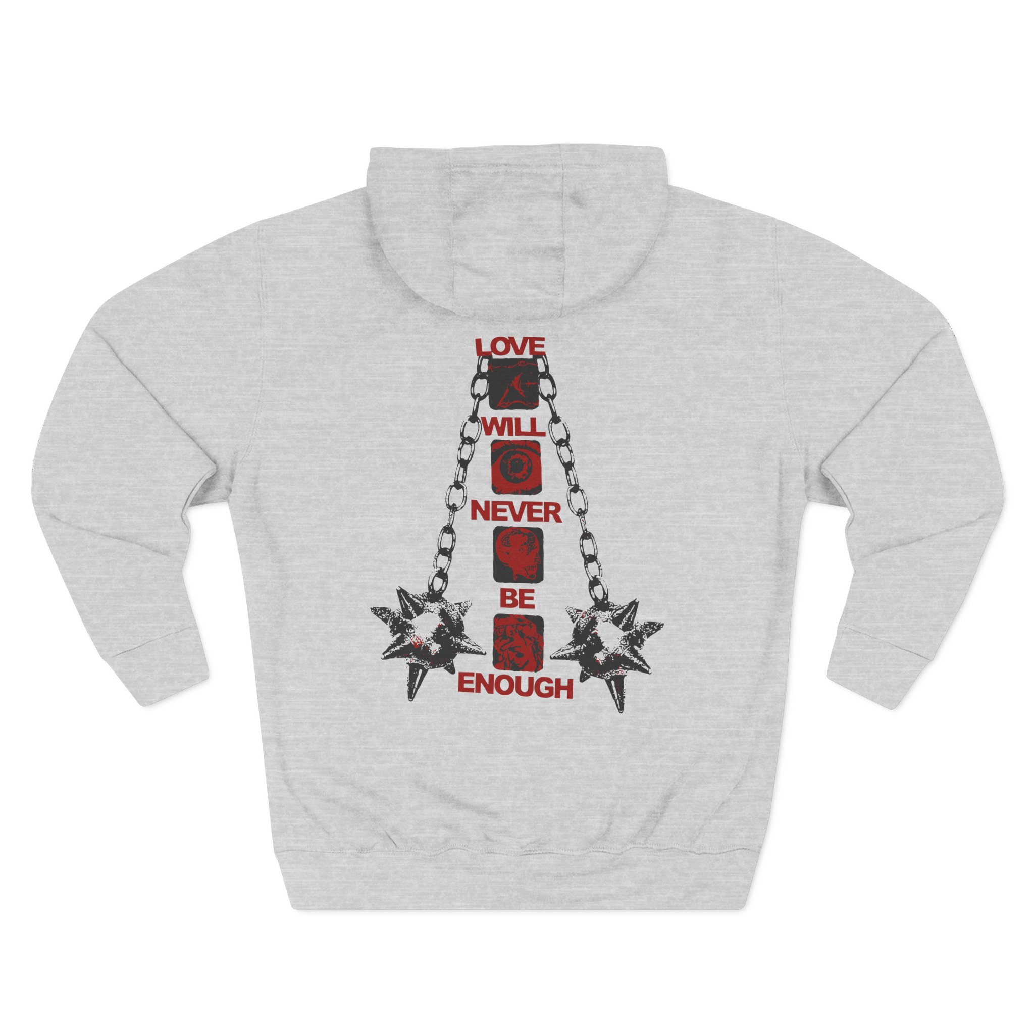 Kublai Khan - Never Enough Sportsgrey Three-Panel Fleece Hoodie