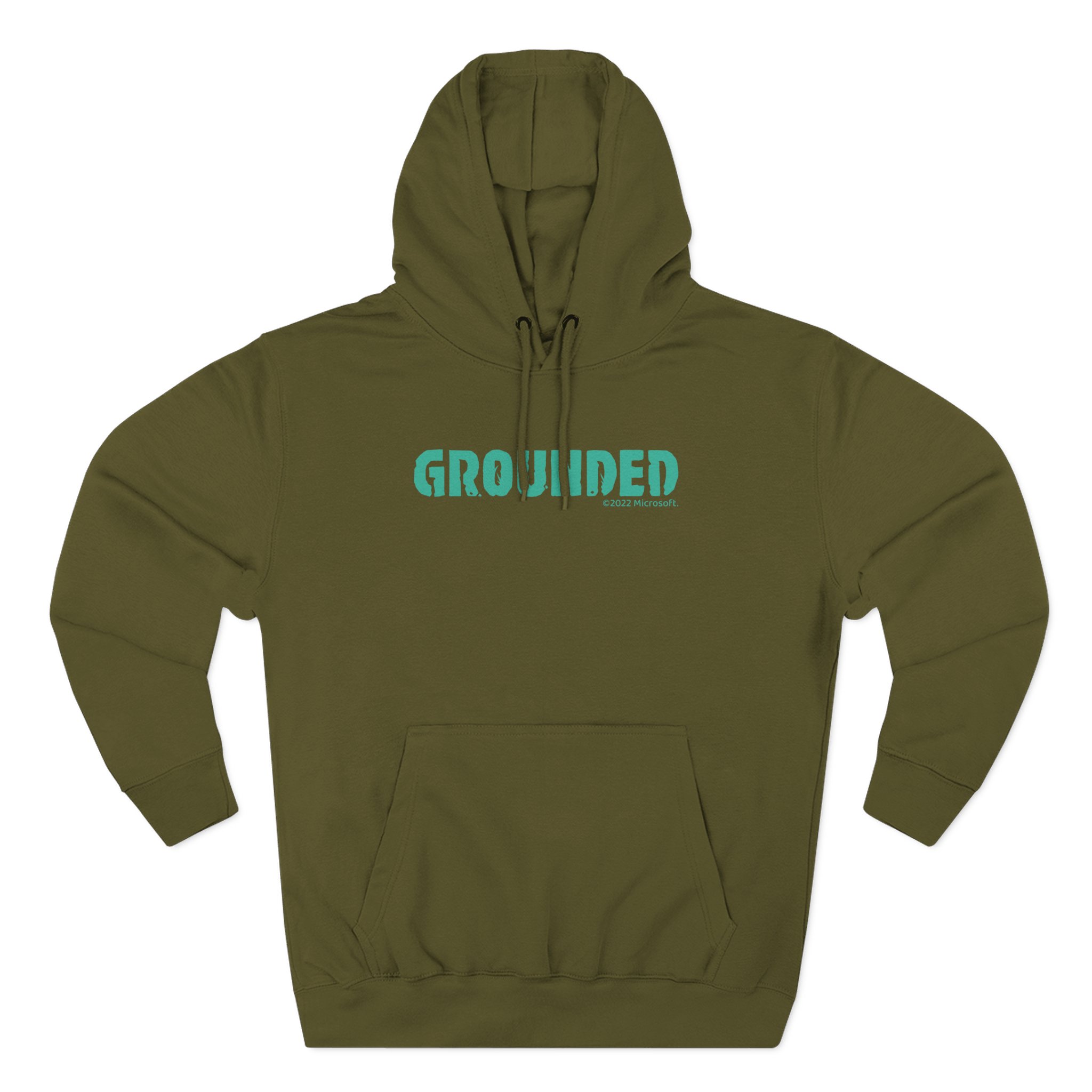 Grounded Logo Three-Panel Fleece Hoodie
