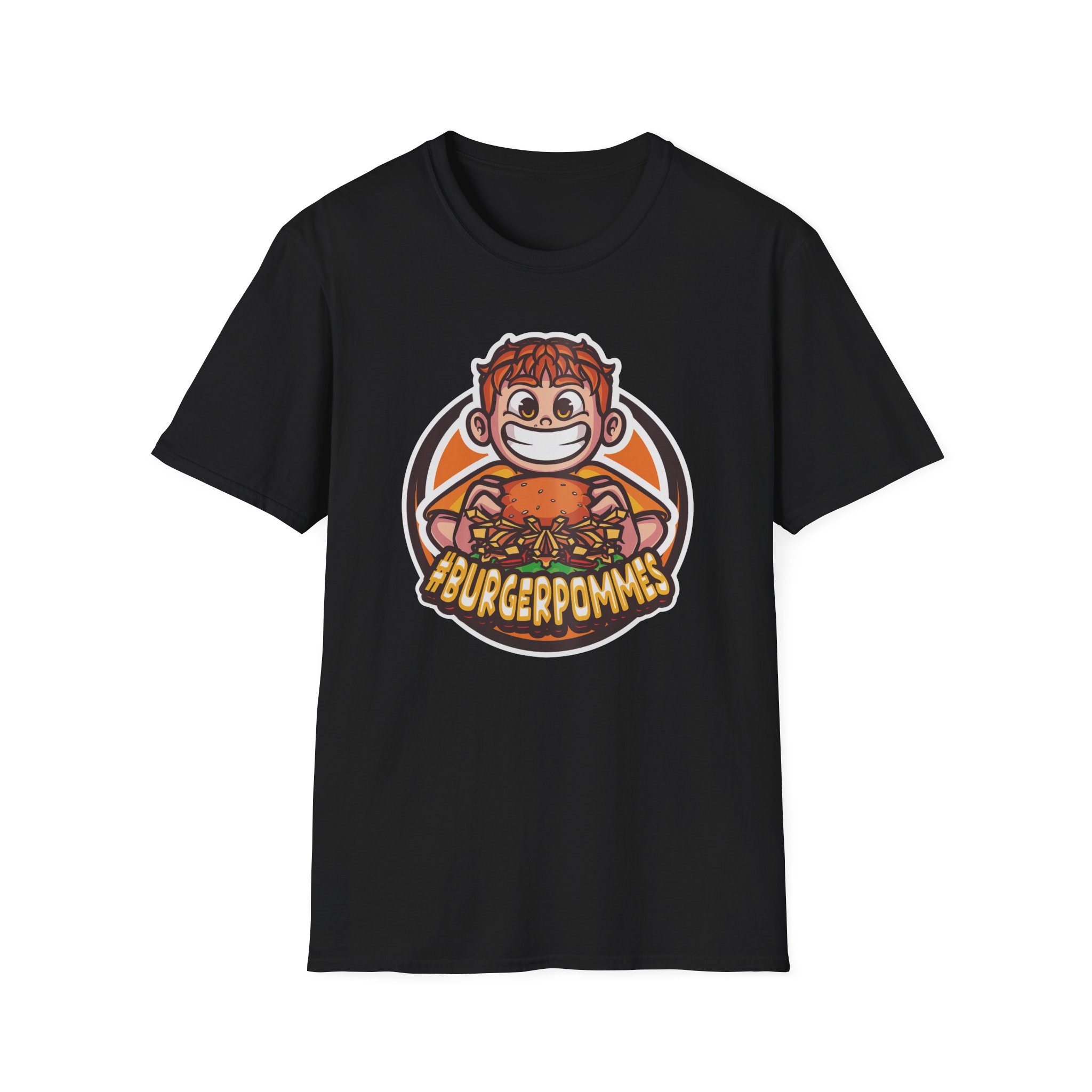 Burger Pommes Unisex Softstyle T-Shirt