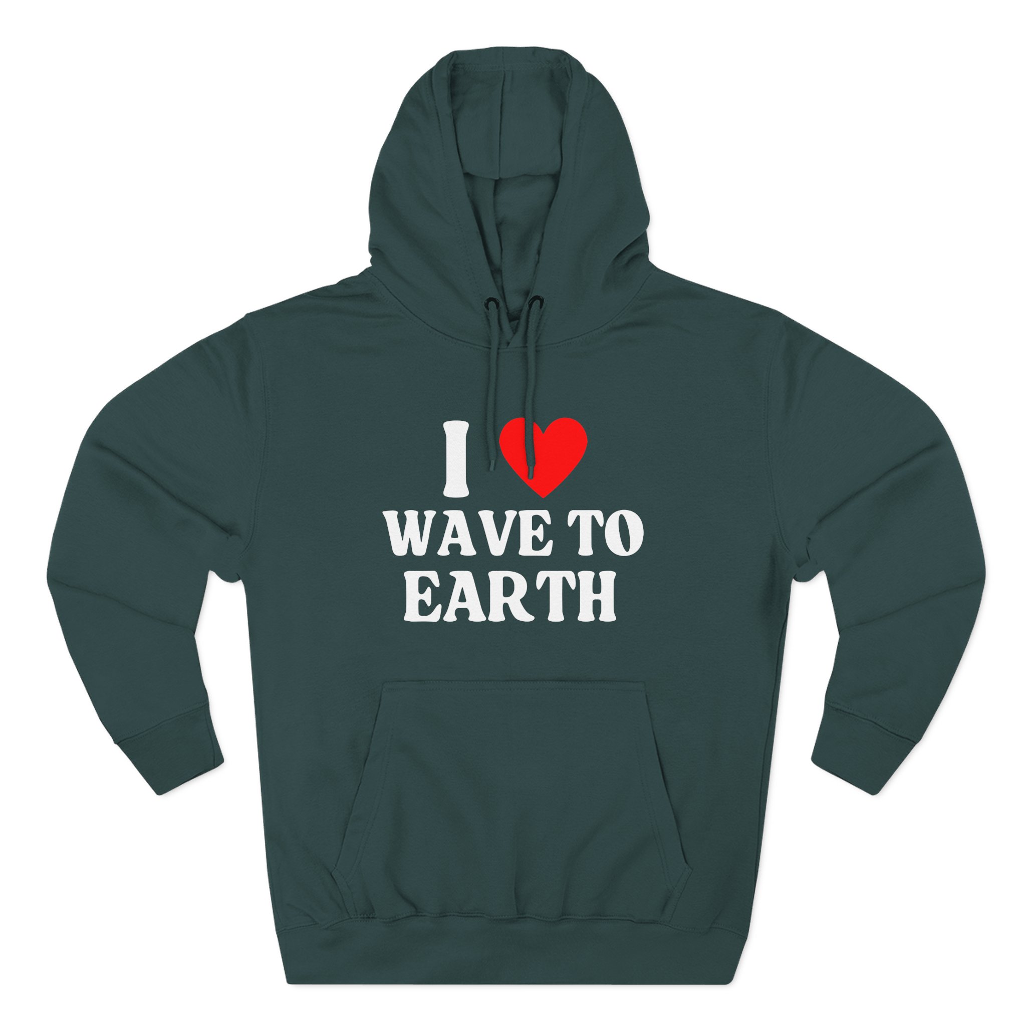 I Love Wave to Earth Three-Panel Fleece Hoodie