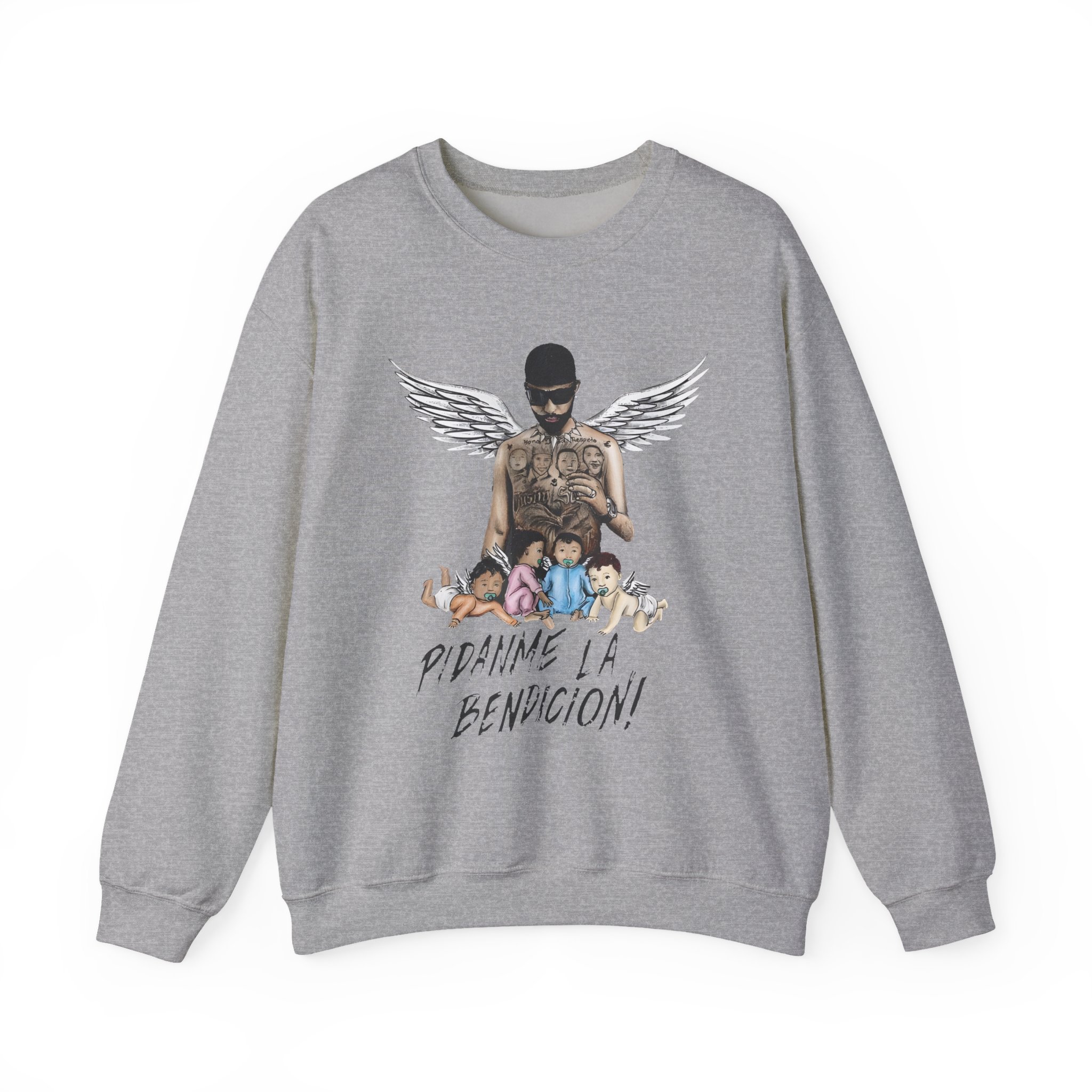 Arcangel Pidanme La Bendicion Unisex Heavy Blendâ„¢ Crewneck Sweatshirt