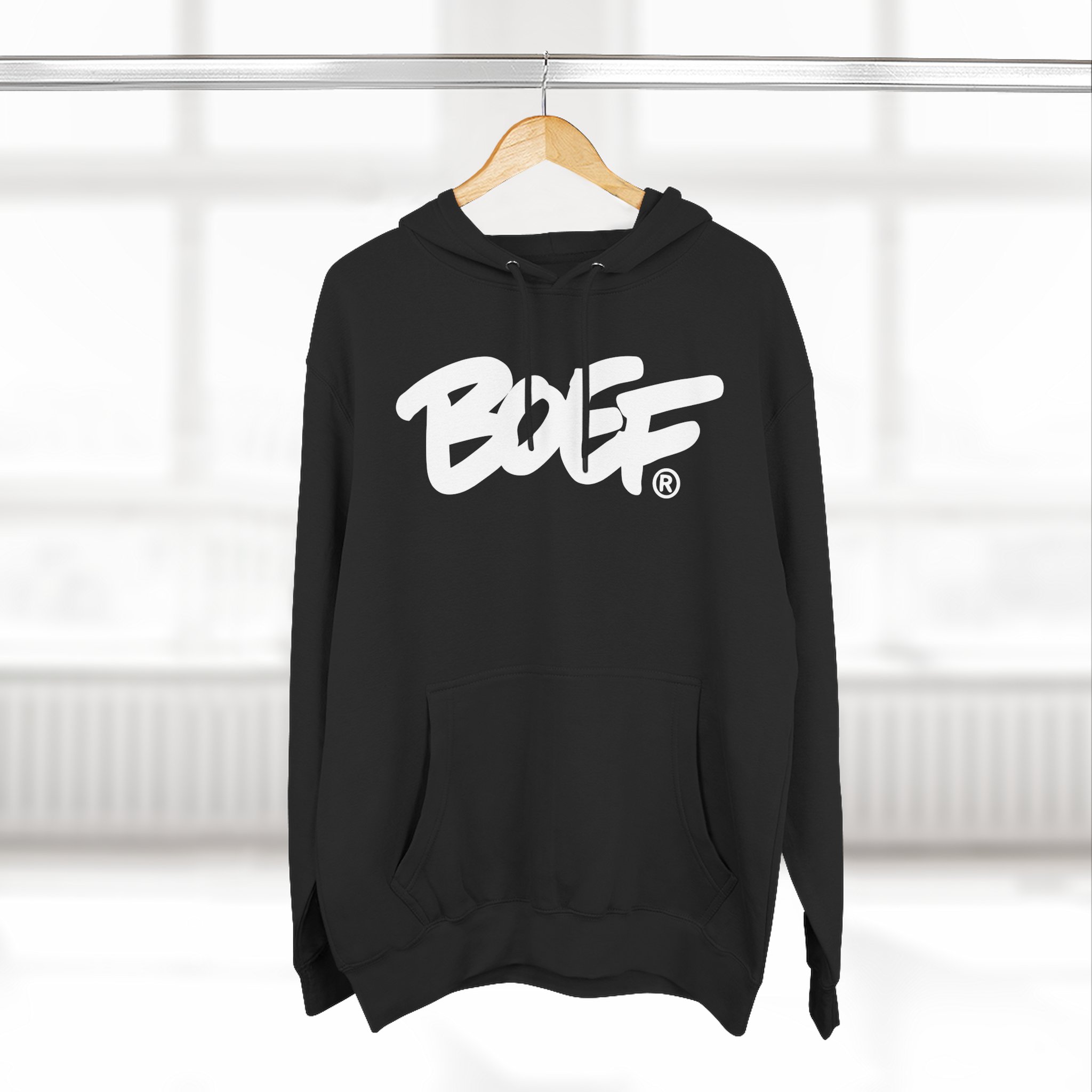 Boef Three-Panel Fleece Hoodie