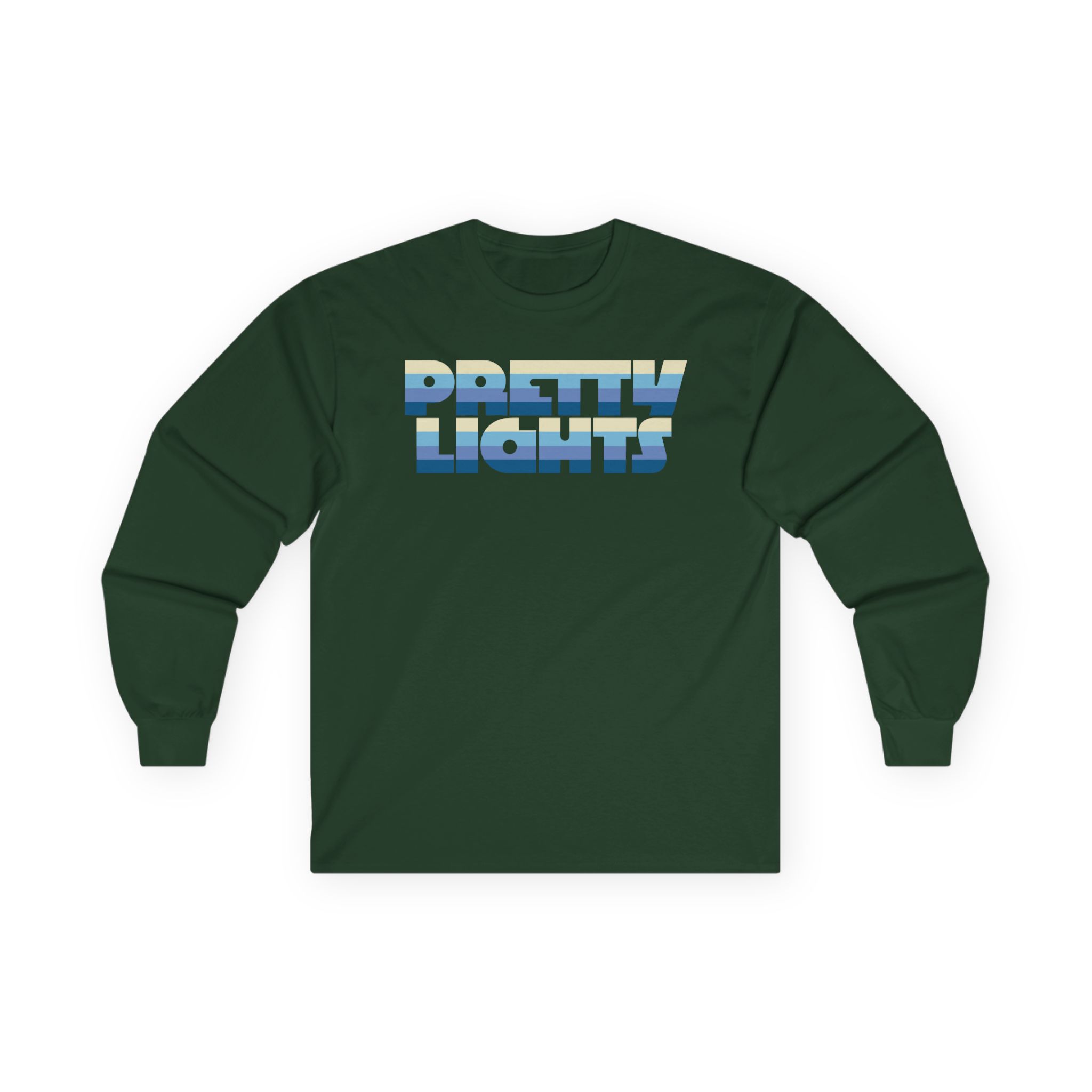 Pretty Lights Striped Logo Unisex Ultra Cotton Long Sleeve Tee