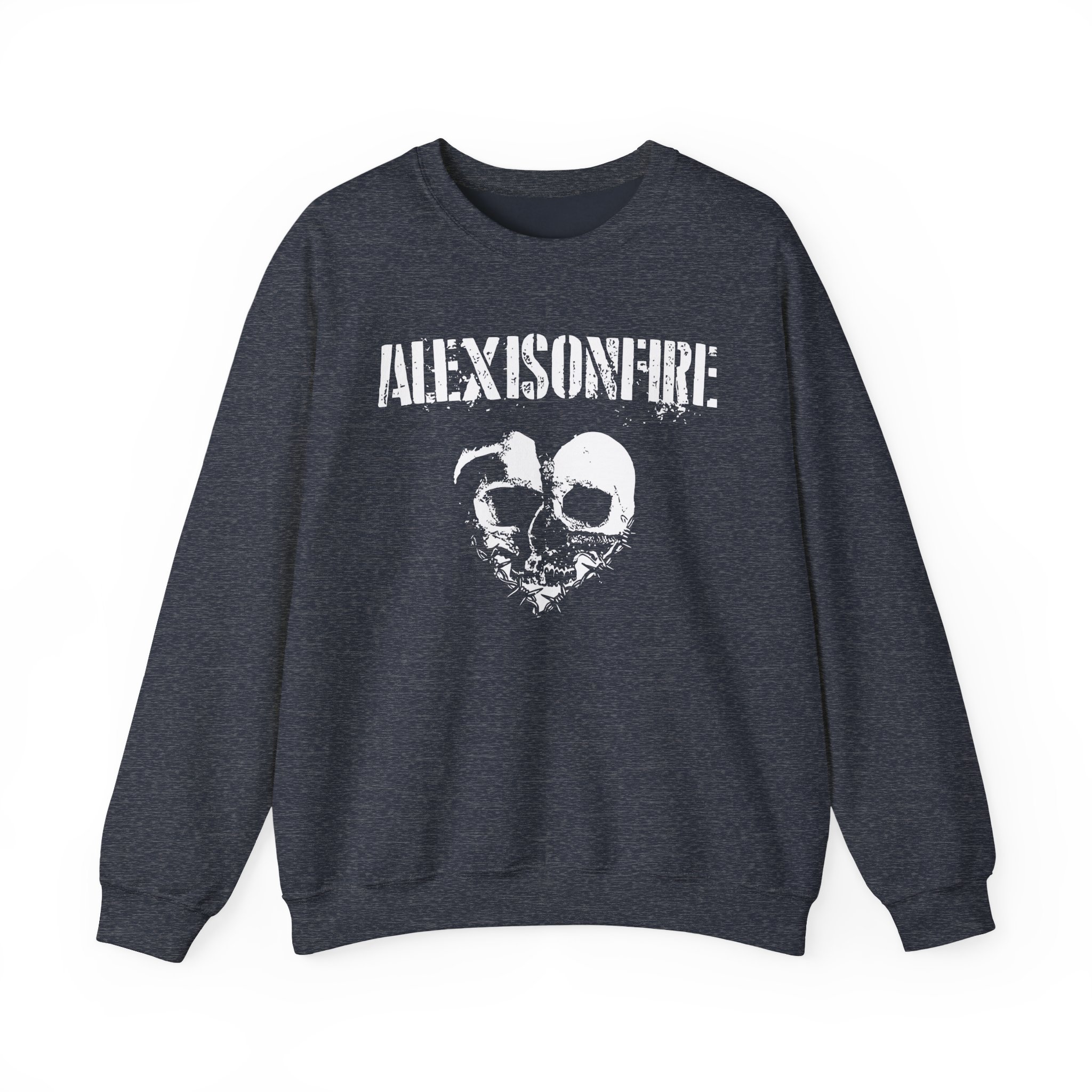 Alexisonfire Barbed Wire Heartskull Unisex Heavy Blendâ„¢ Crewneck Sweatshirt