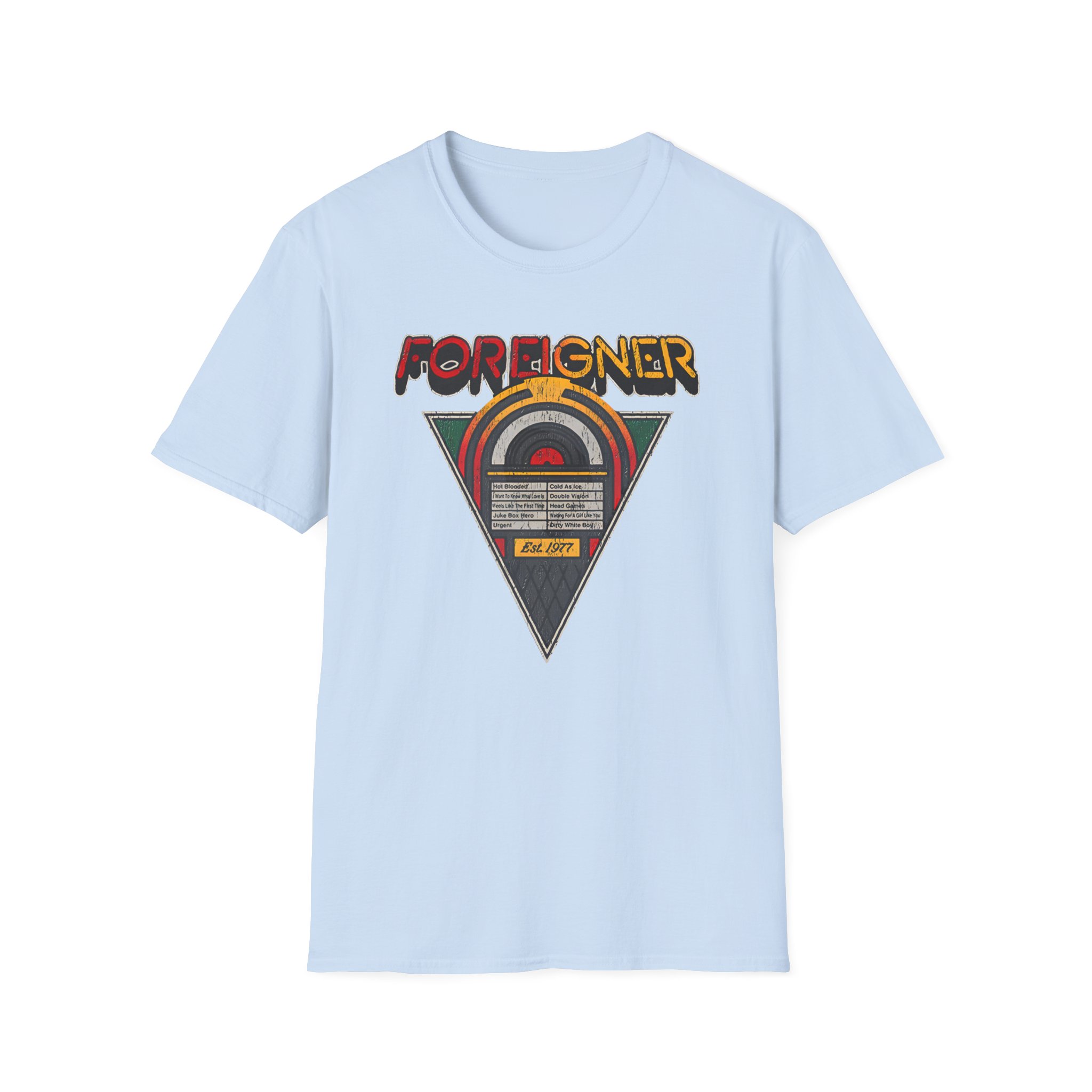 Foreigner Juke Box Unisex Softstyle T-Shirt