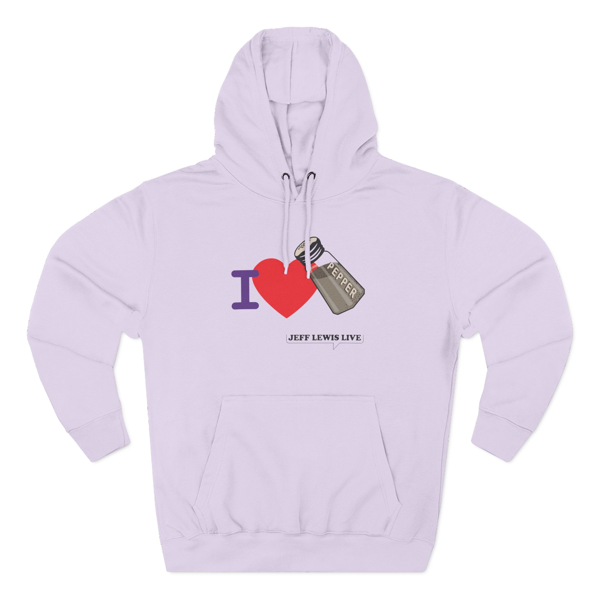 Jeff Lewis I Love Pepper Three-Panel Fleece Hoodie