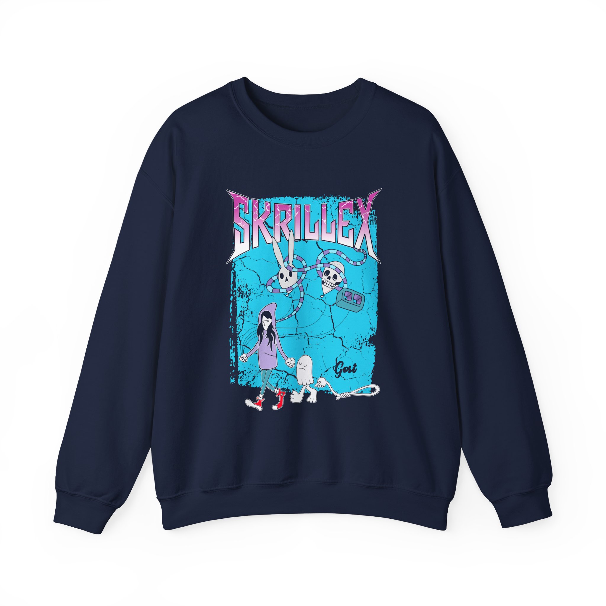 Skrillex Gost Album Cover Unisex Heavy Blendâ„¢ Crewneck Sweatshirt