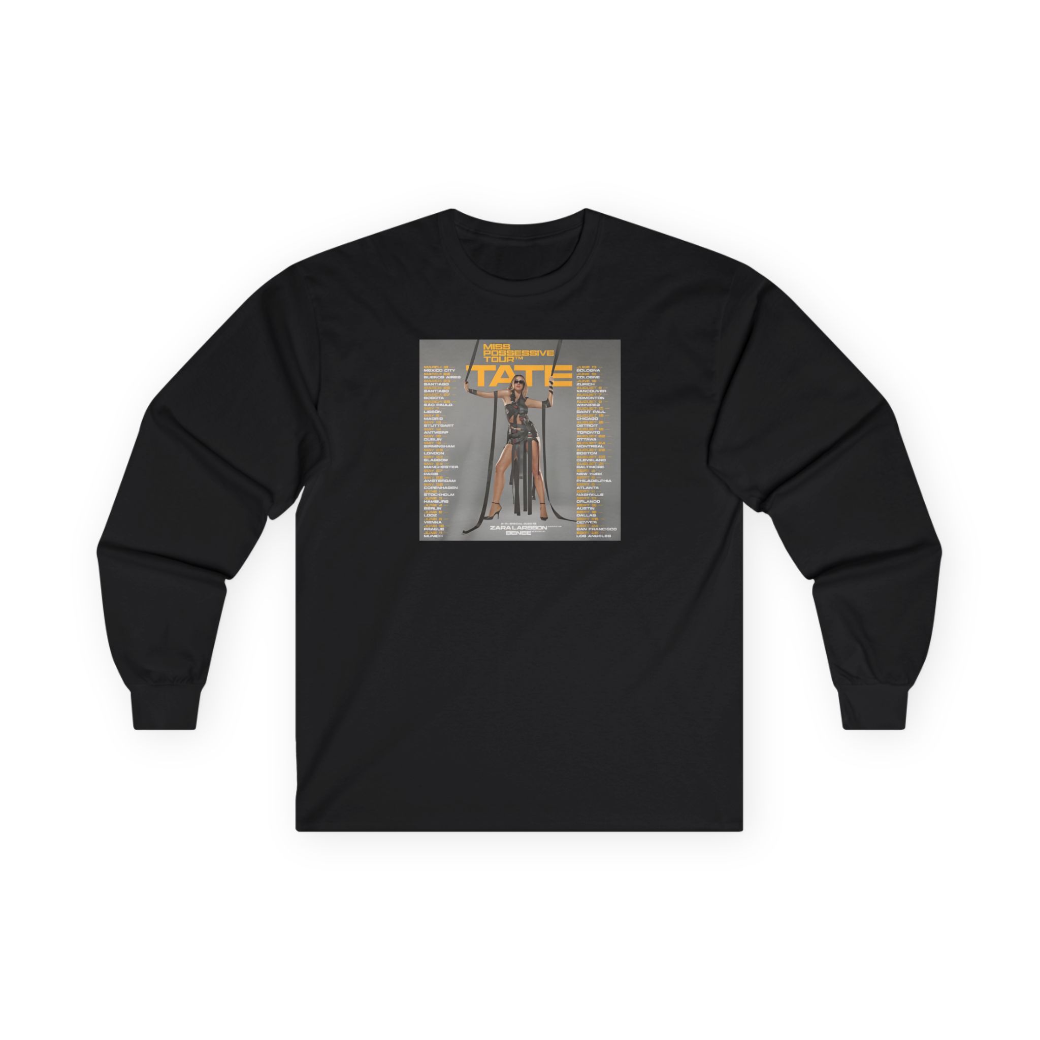 Tate Mcrae Miss Possessive Tour 2025 Unisex Ultra Cotton Long Sleeve Tee