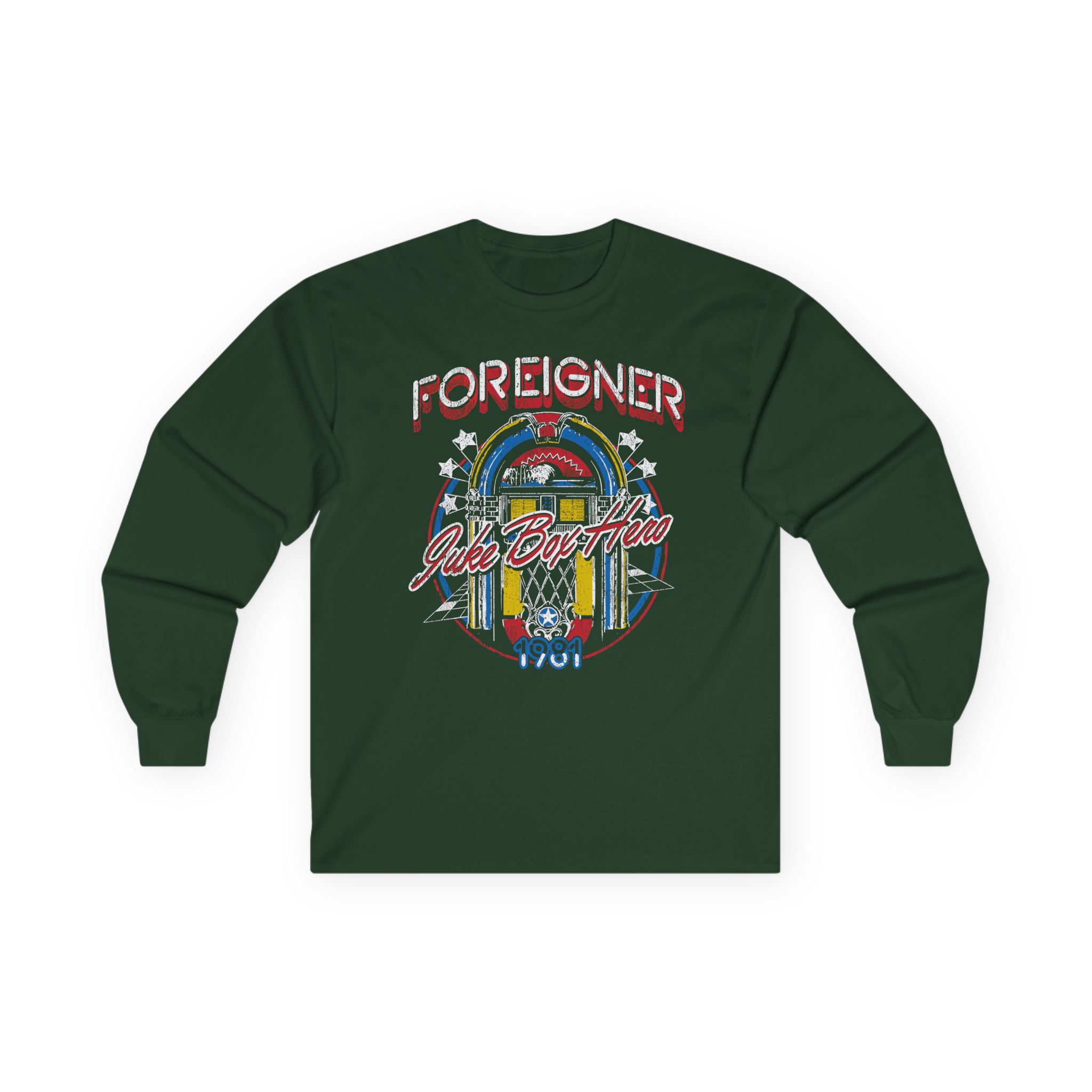 Foreigner Juke Box Hero Unisex Ultra Cotton Long Sleeve Tee