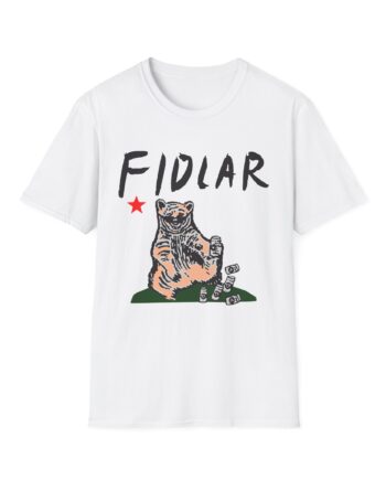 California Bear Drink Cheap Beer Fidlar Unisex Softstyle T-Shirt