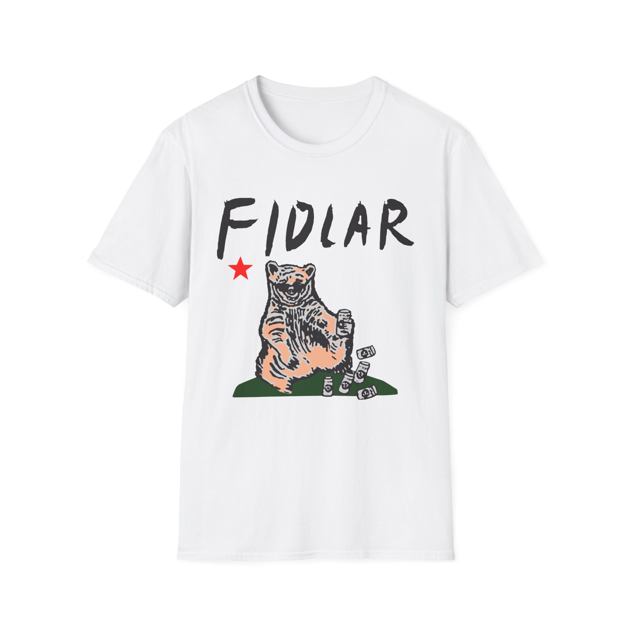 California Bear Drink Cheap Beer Fidlar Unisex Softstyle T-Shirt