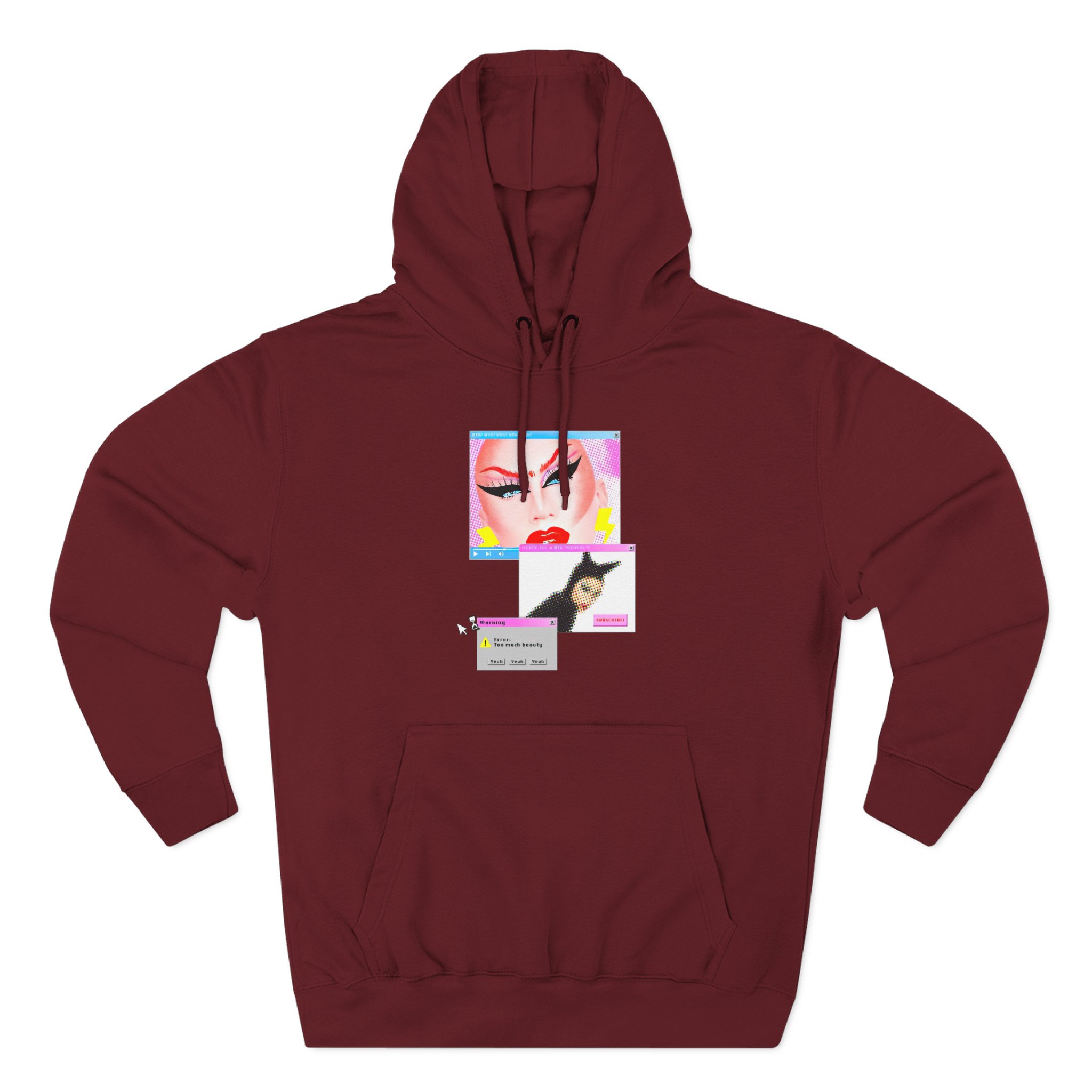 Anetra Three-Panel Fleece Hoodie