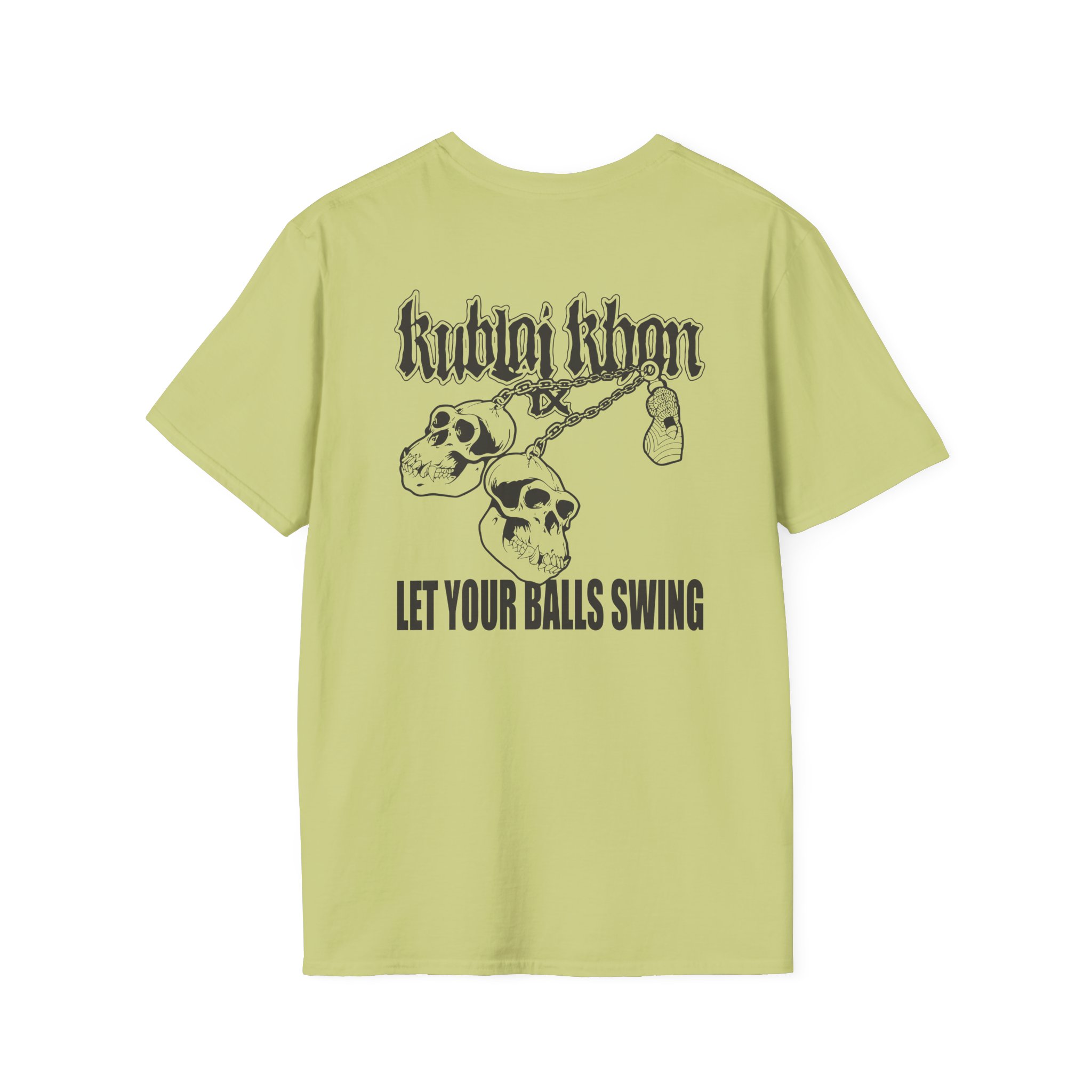 Kublai Khan - Let Your Balls Swing Unisex Softstyle T-Shirt
