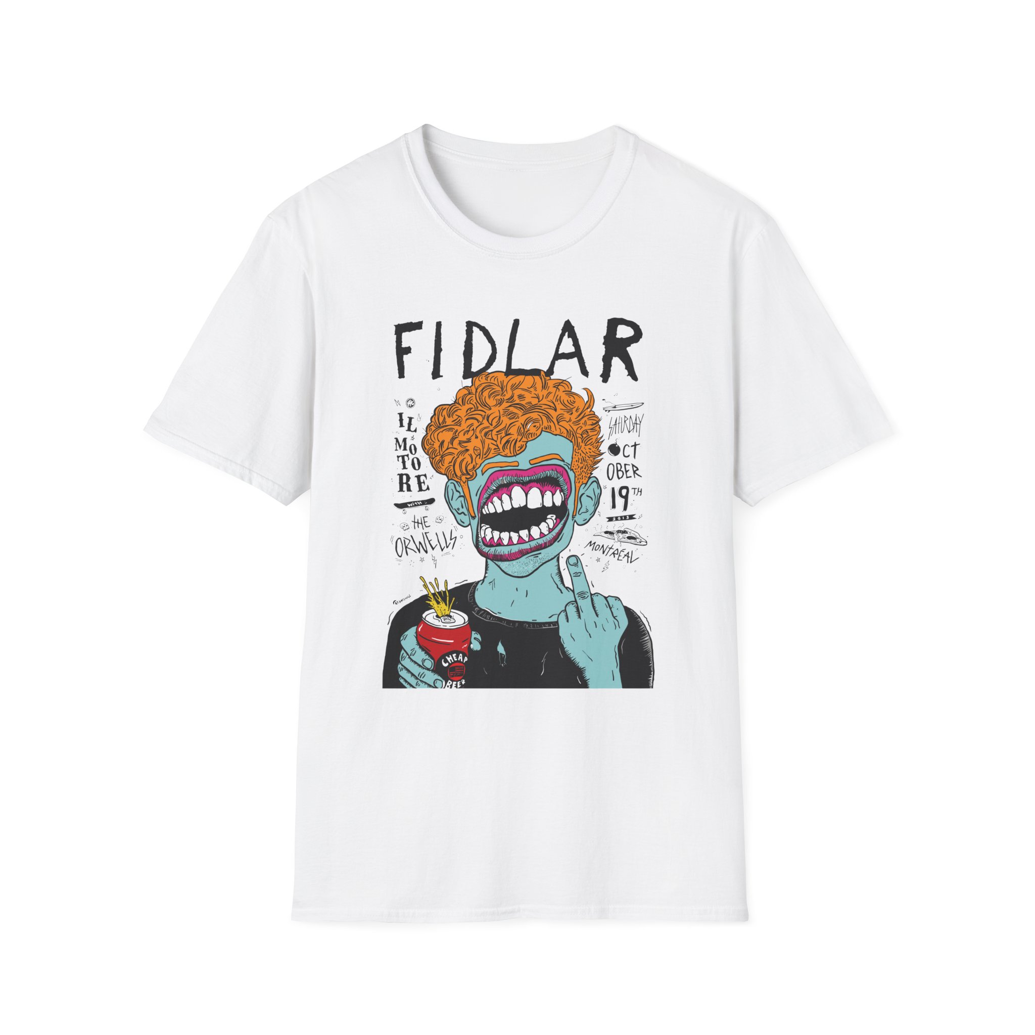 Fidlar Band Rock the Orwells Unisex Softstyle T-Shirt