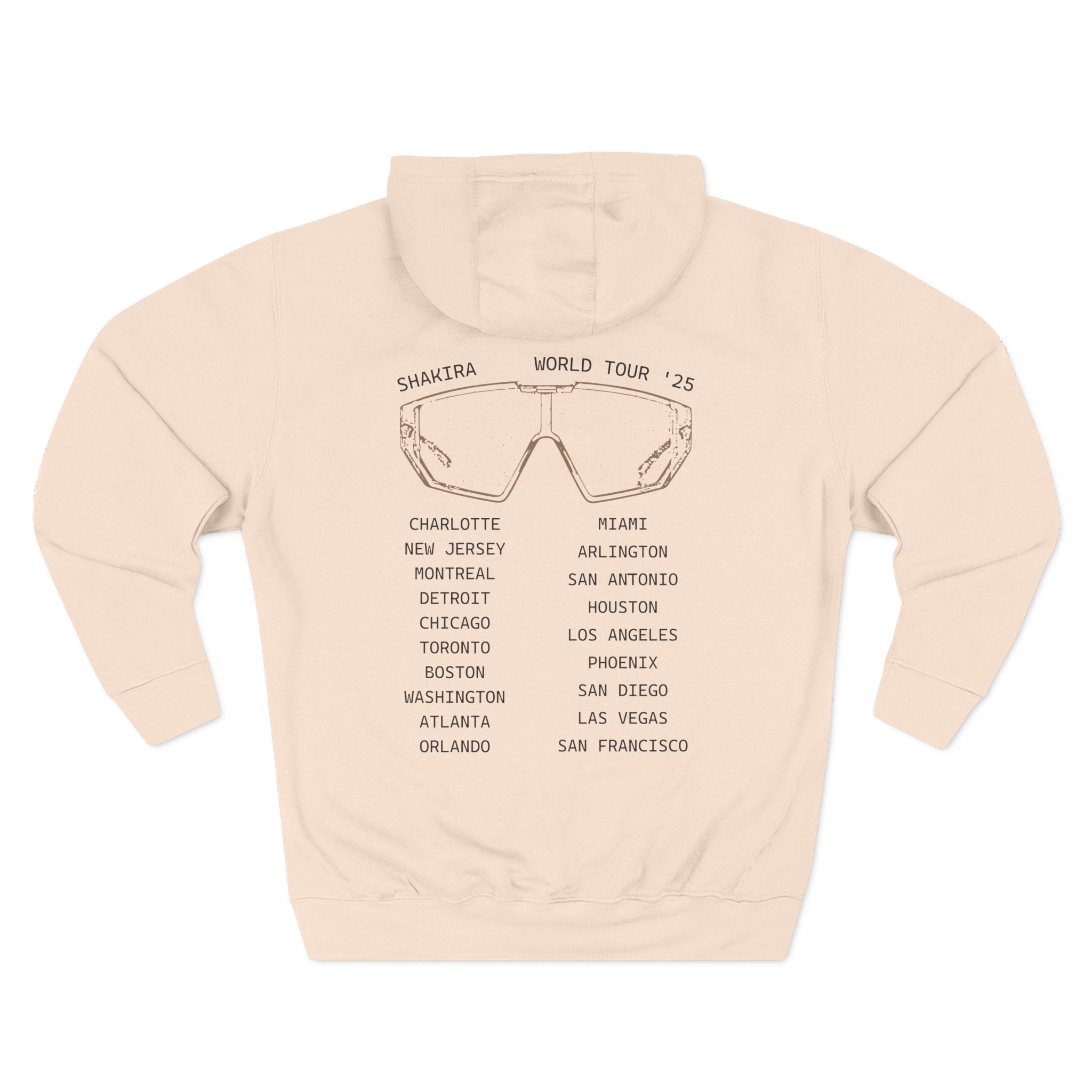 Shakira Sunglasses Three-Panel Fleece Hoodie