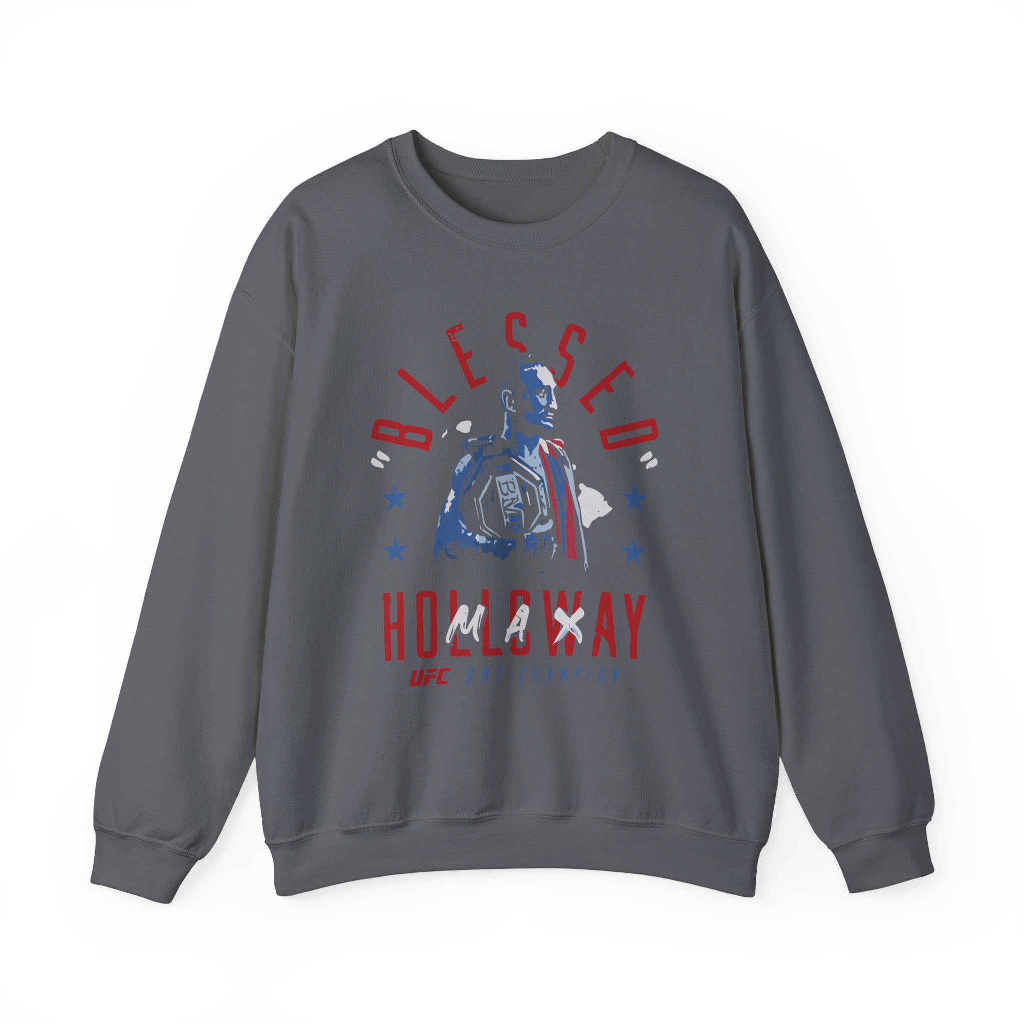 Max Holloway Blessed Bmf Champion Unisex Heavy Blendâ„¢ Crewneck Sweatshirt