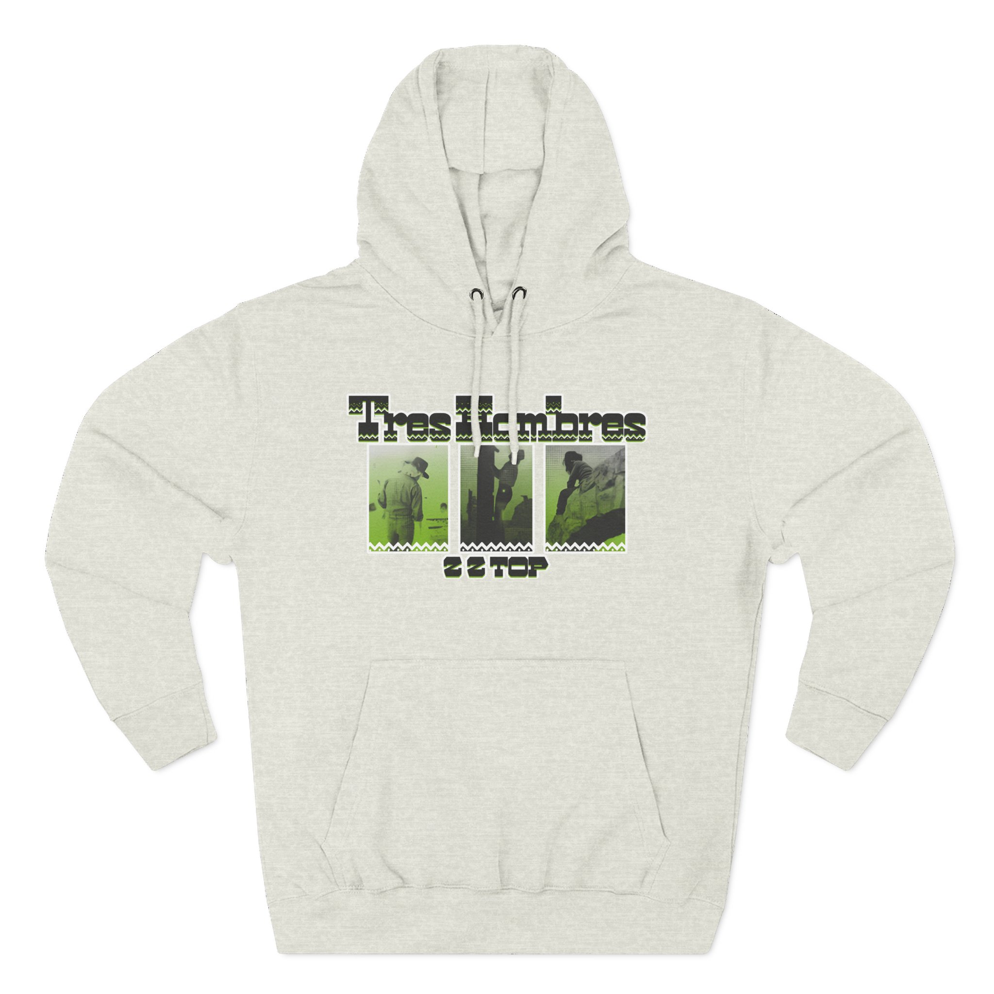 ZZ Top 3 Hombres Three-Panel Fleece Hoodie