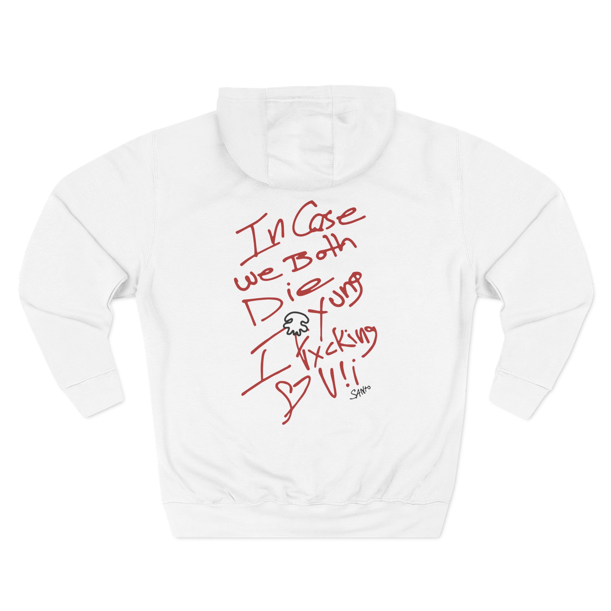 Saint Jhn I Fxcking Luv U Three-Panel Fleece Hoodie