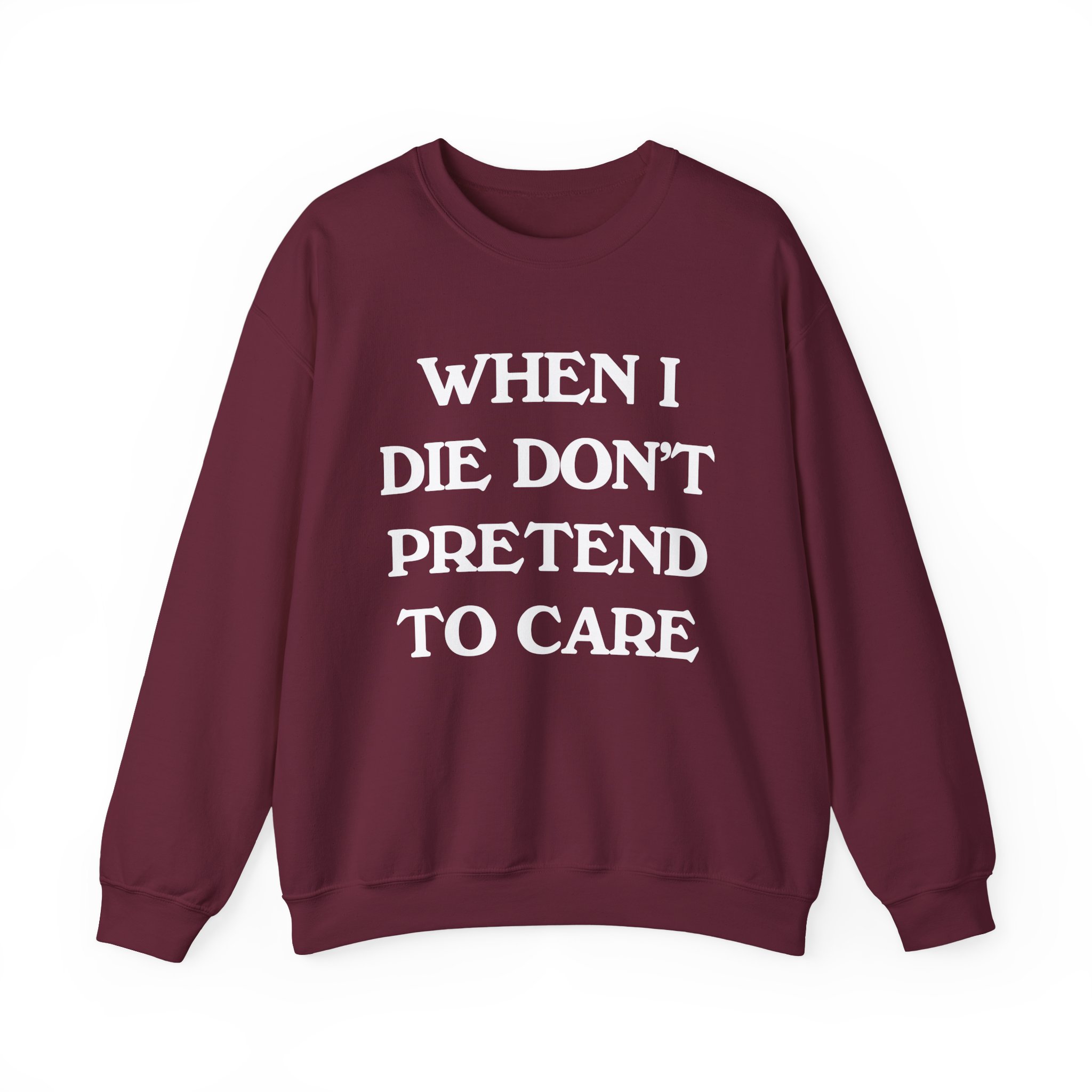 Tierra Whack When I Die Don't Pretend to Care Unisex Heavy Blendâ„¢ Crewneck Sweatshirt