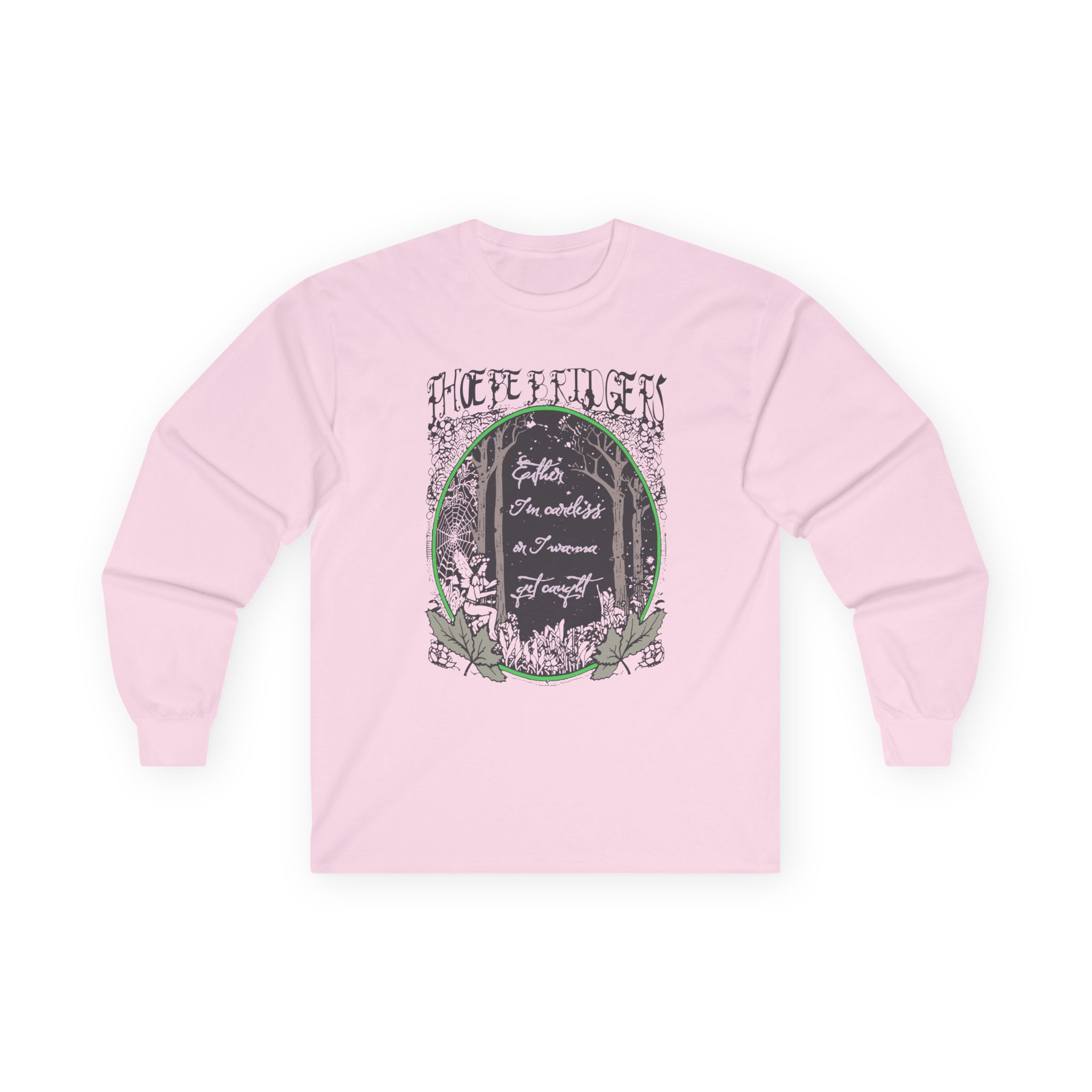 Phoebe Bridgers Ether Tin Cartels on I Wanna Get Caught Unisex Ultra Cotton Long Sleeve Tee