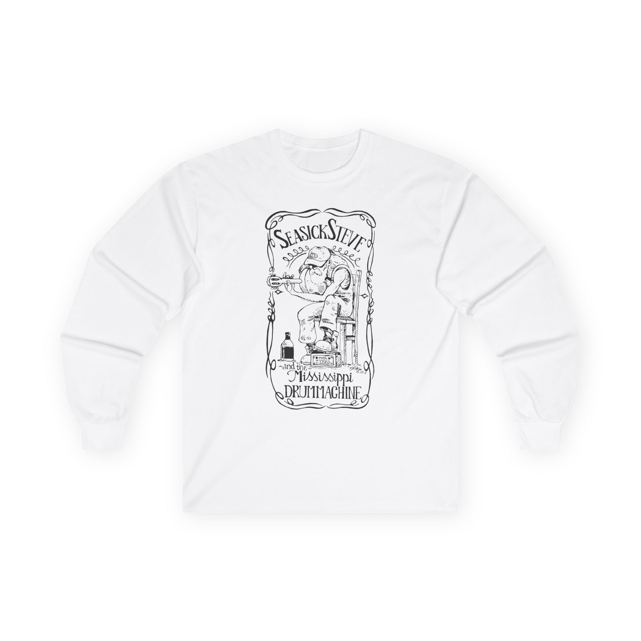 Seasick Steve Mississippi Drum Machine Unisex Ultra Cotton Long Sleeve Tee