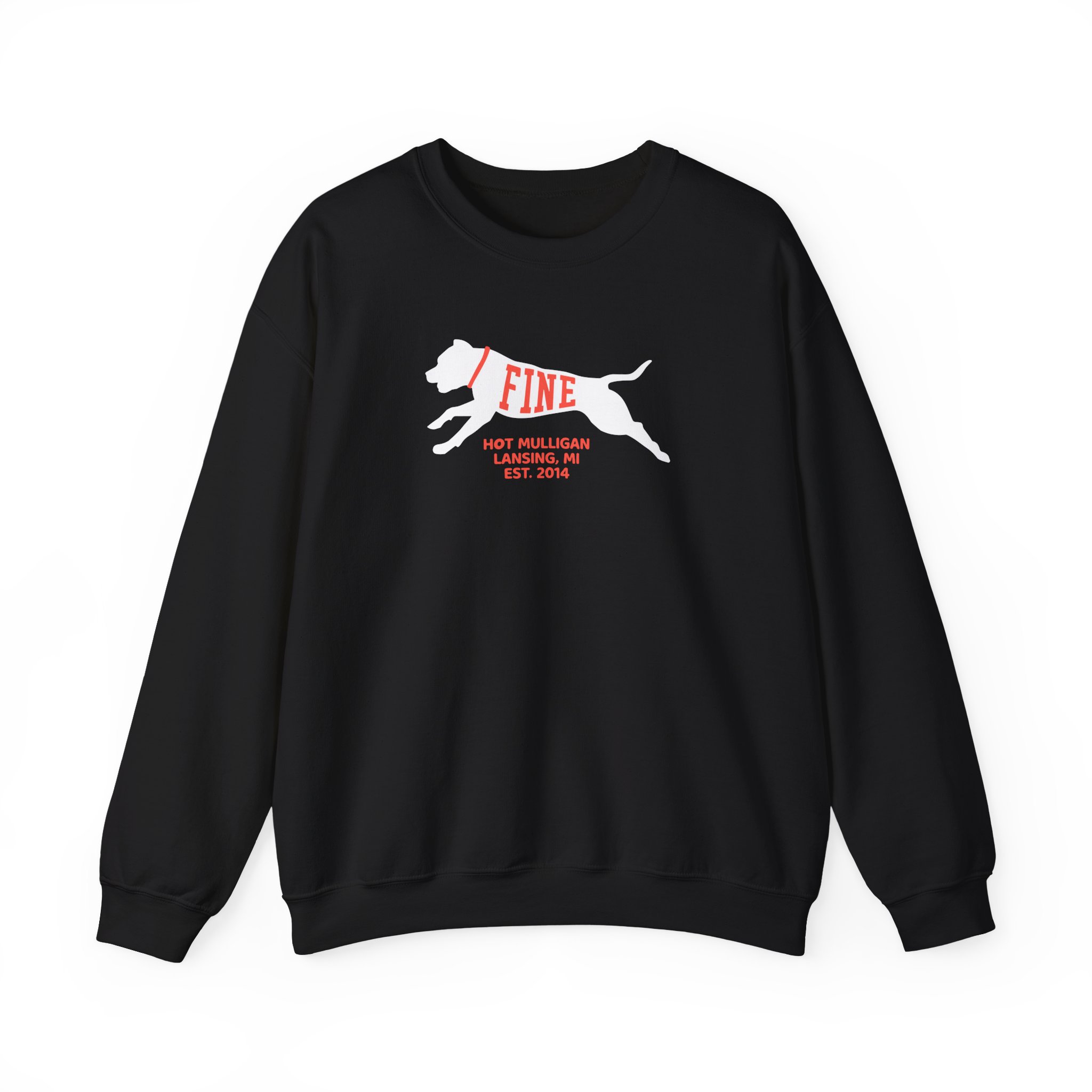 Hot Mulligan Fine Embroidered Unisex Heavy Blendâ„¢ Crewneck Sweatshirt