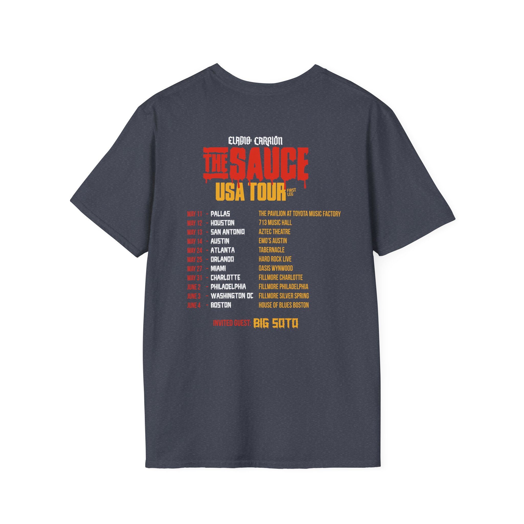 Sauce Boyz Usa Tour Unisex Softstyle T-Shirt