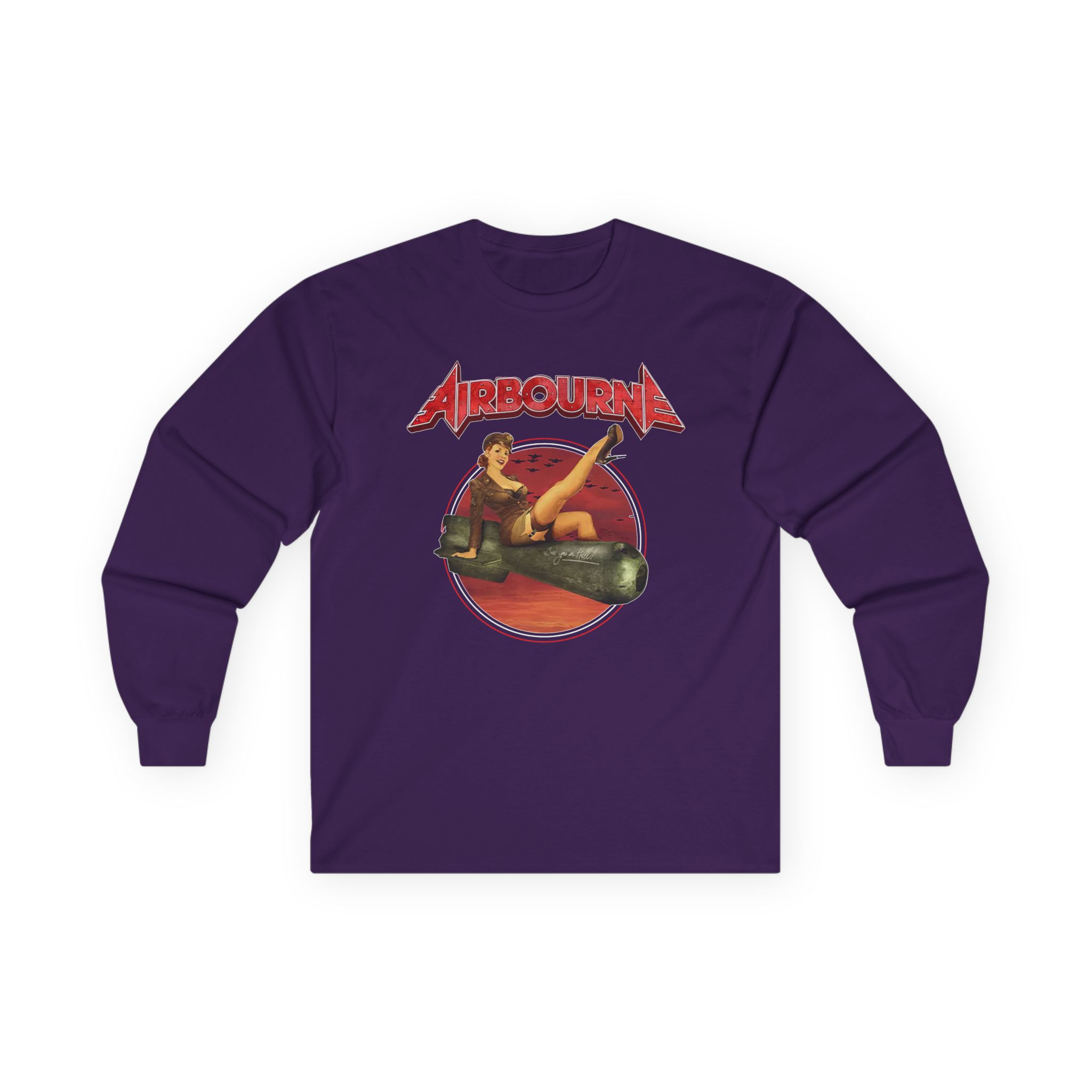 Airbourne Bomb Girl Unisex Ultra Cotton Long Sleeve Tee