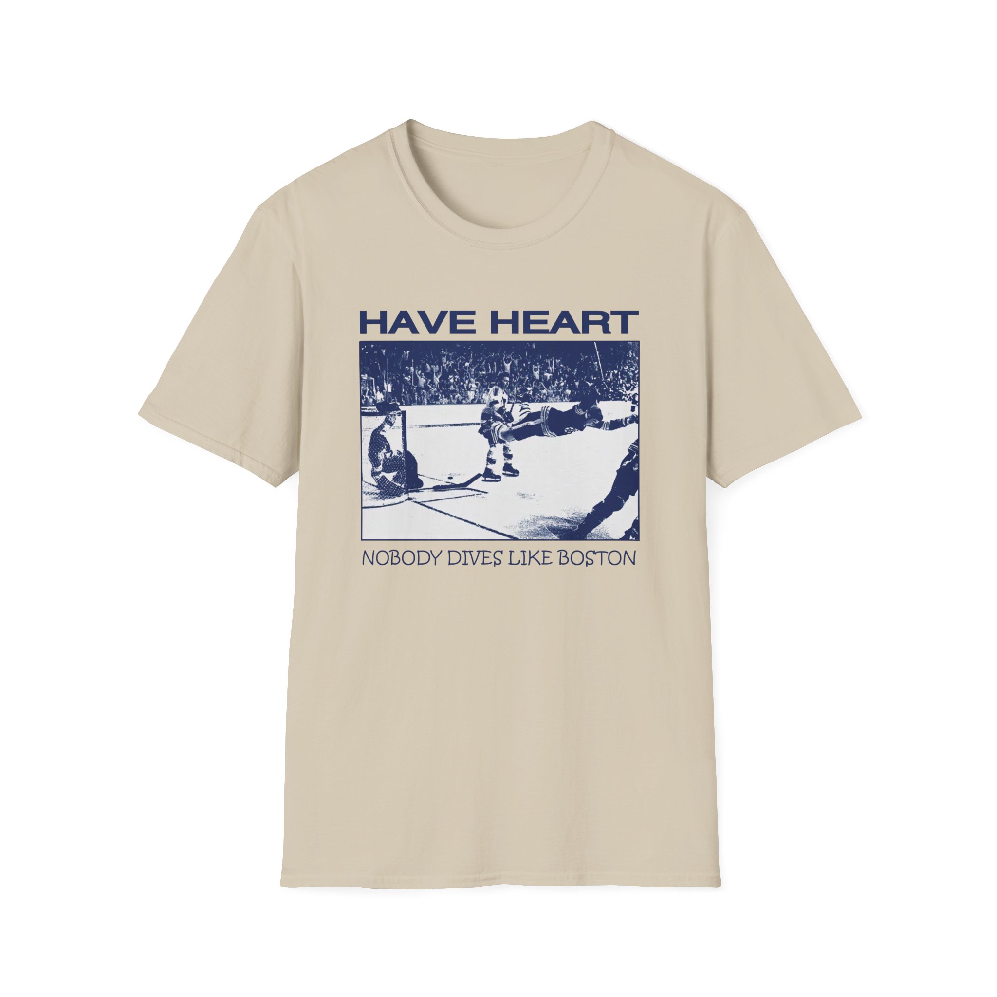 Have Heart Nobody Dives Like Boston Unisex Softstyle T-Shirt