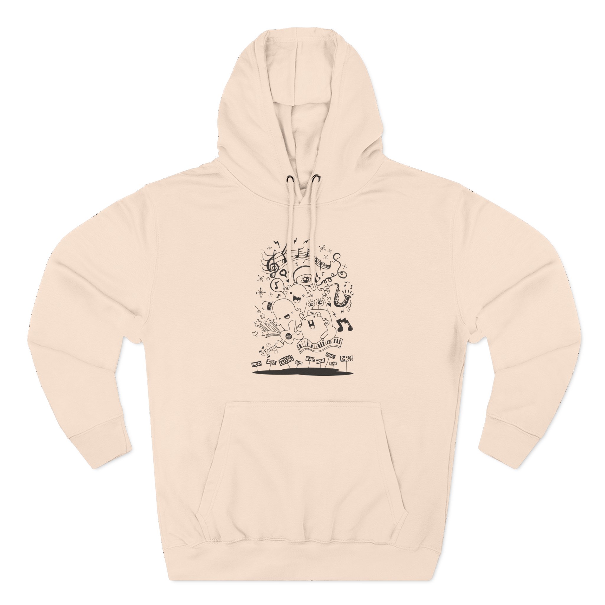 Crywank Three-Panel Fleece Hoodie