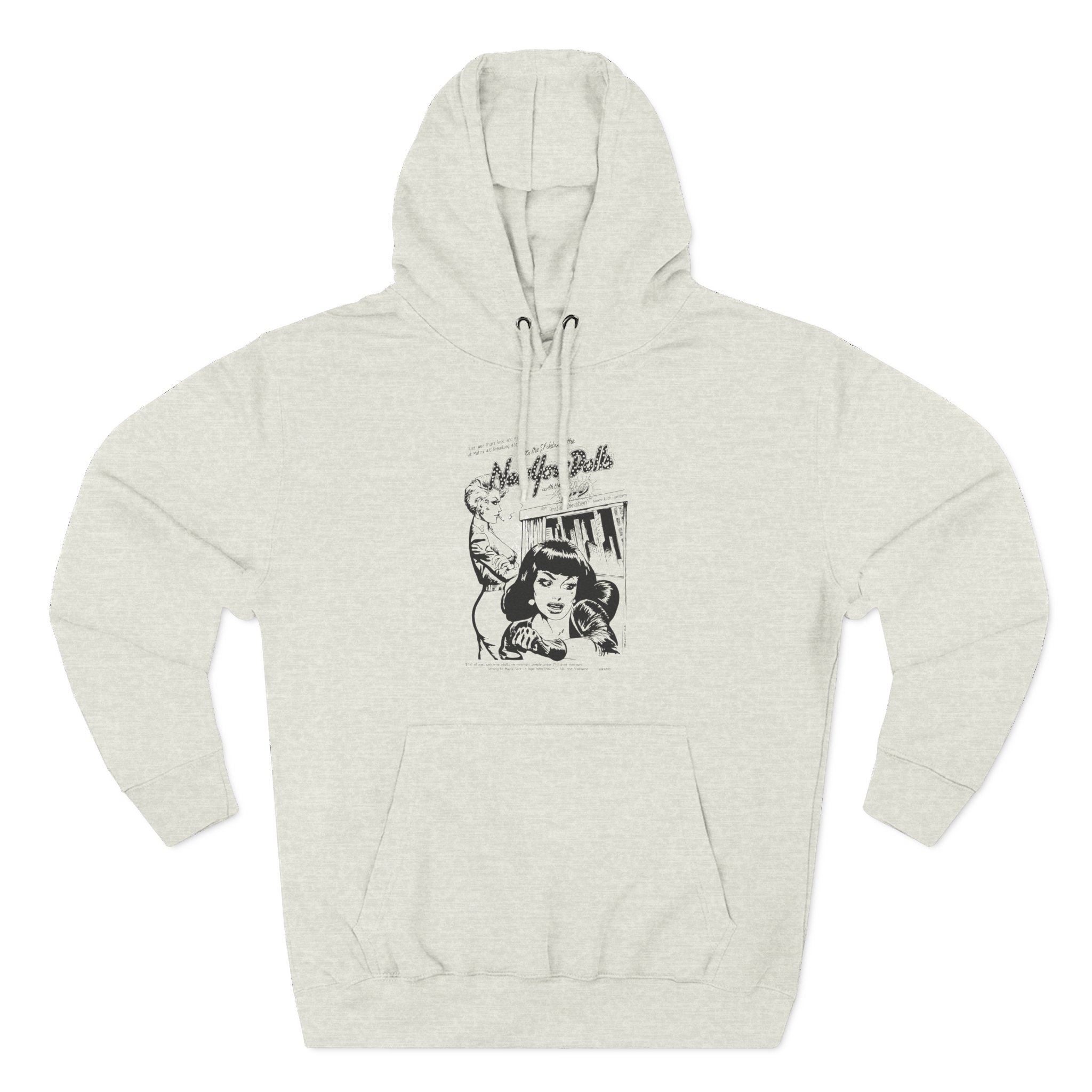 New York Dolls Three-Panel Fleece Hoodie