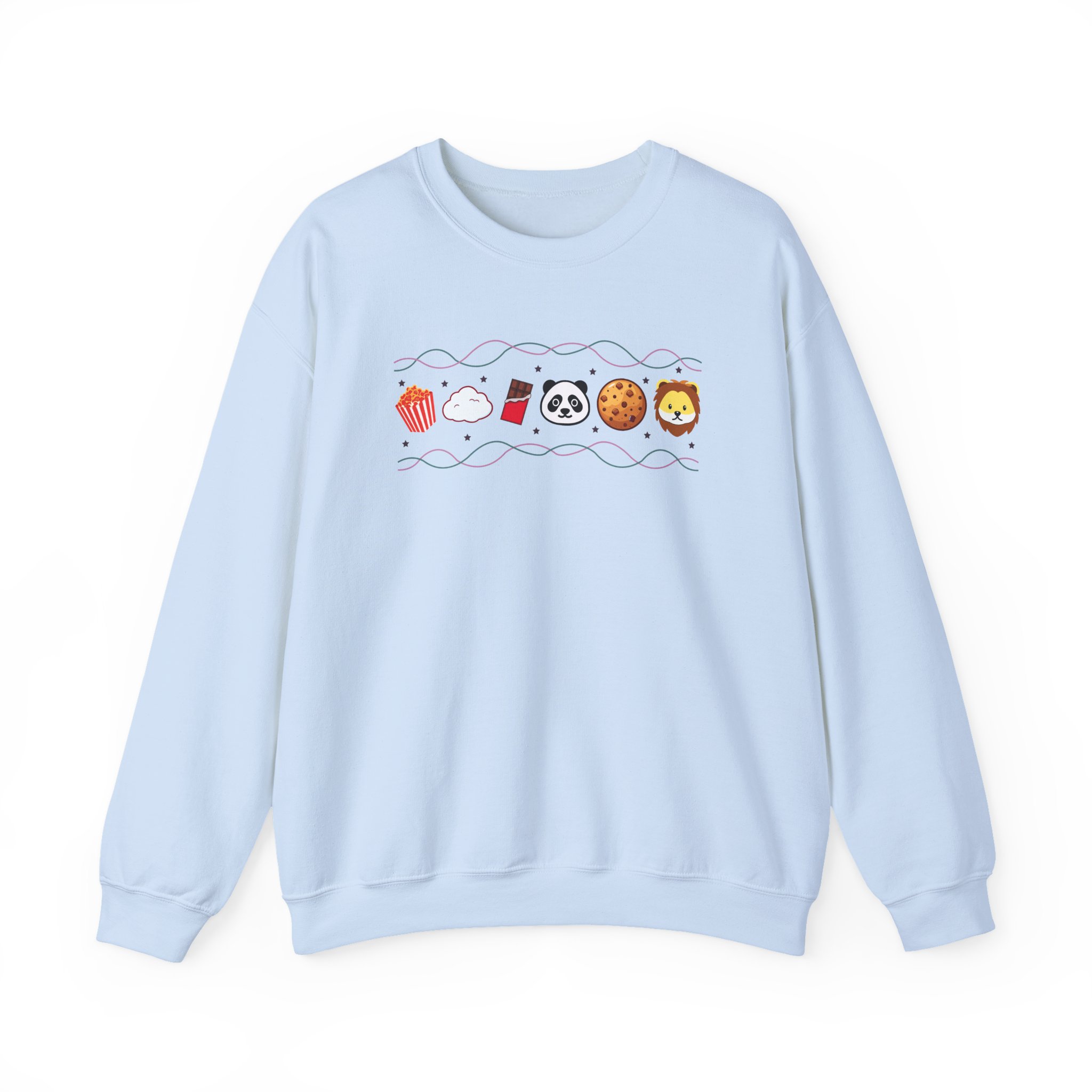 Harlow and Popcorn Emoji Unisex Heavy Blendâ„¢ Crewneck Sweatshirt