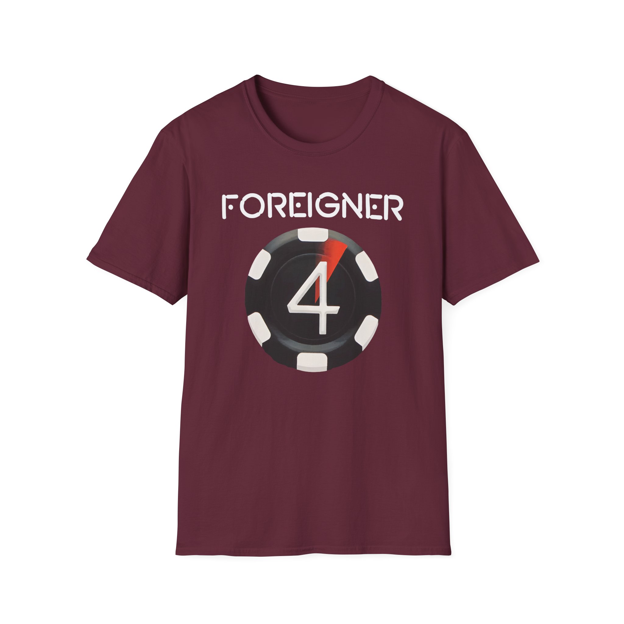 Foreigner 4 Poker Chip Unisex Softstyle T-Shirt