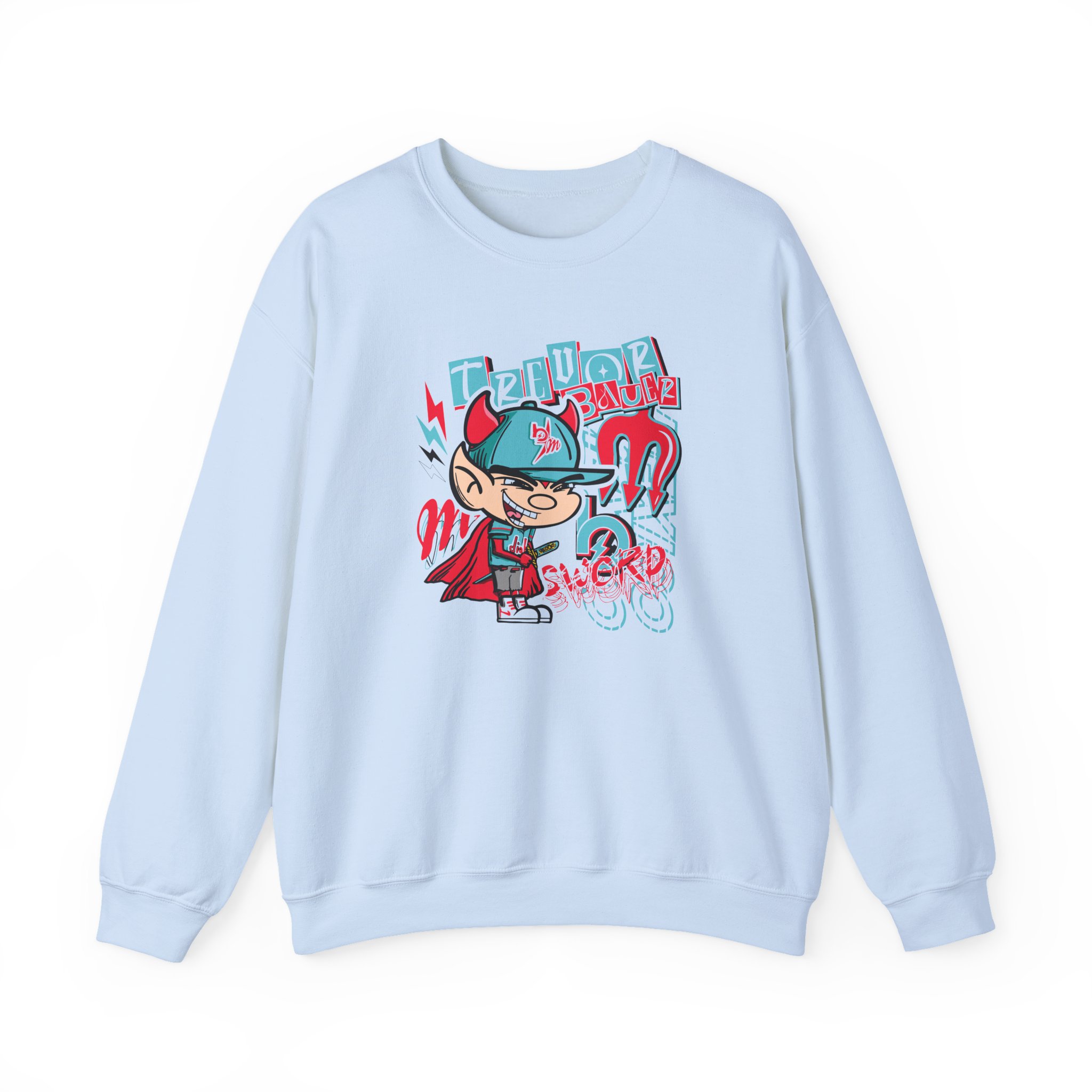 Trevor Bauer Diablo's Cartoon Unisex Heavy Blendâ„¢ Crewneck Sweatshirt