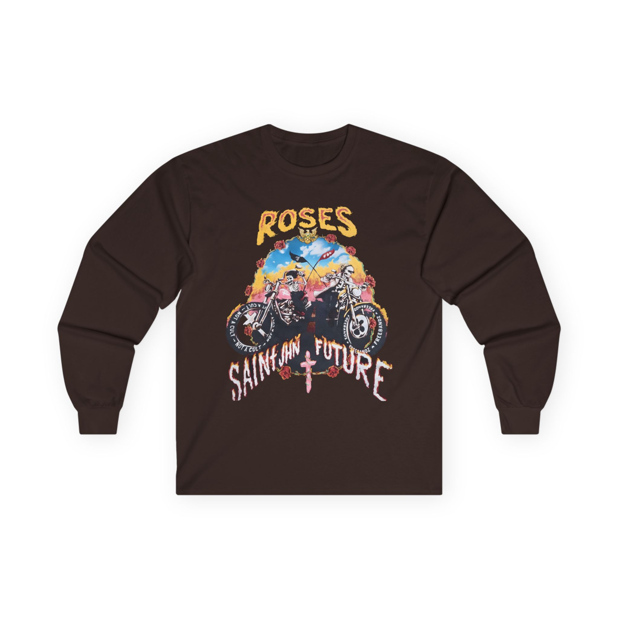 Saint Jhn Not a Cult X Freebandz Roses Unisex Ultra Cotton Long Sleeve Tee