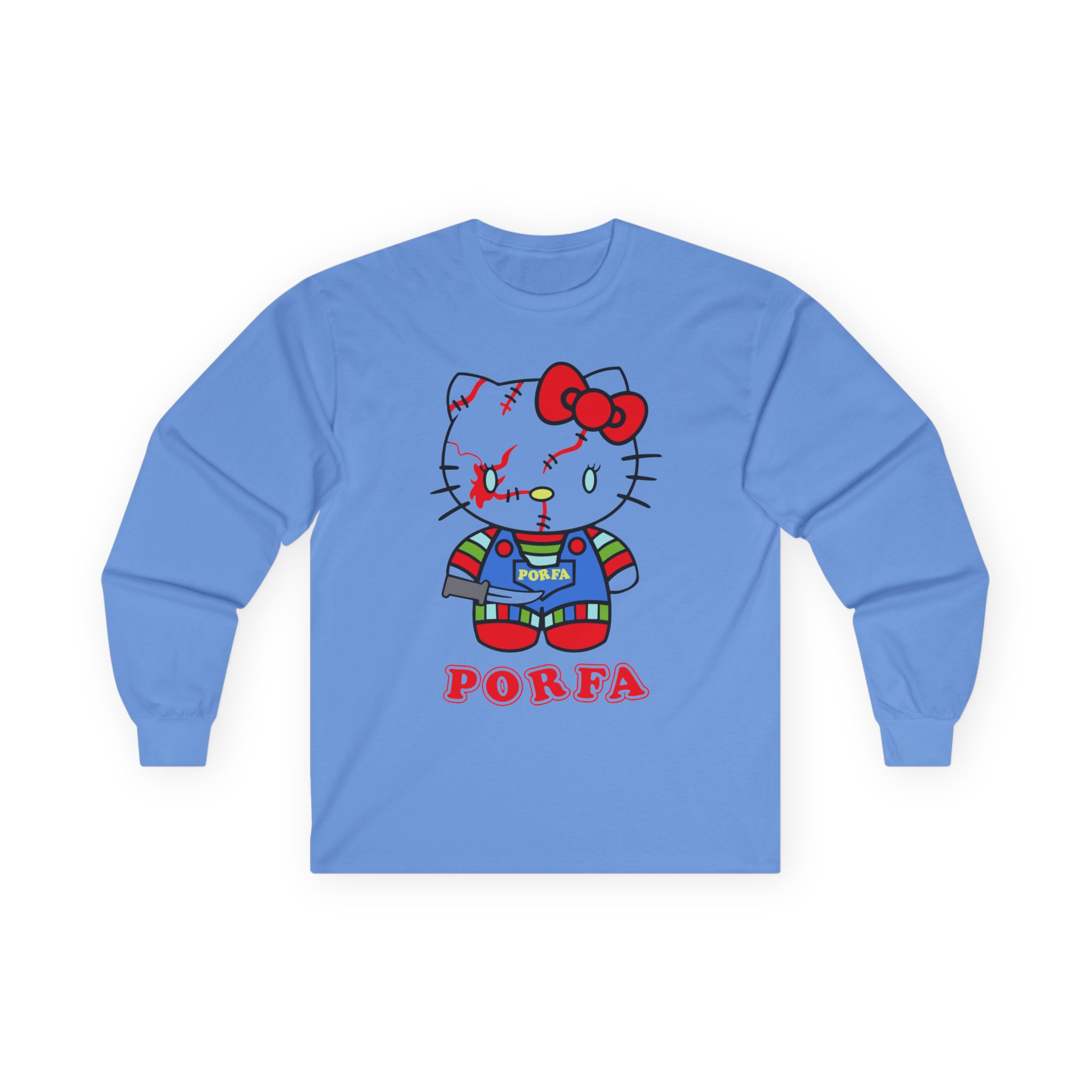Porfa Hello Kitty Halloween Unisex Ultra Cotton Long Sleeve Tee