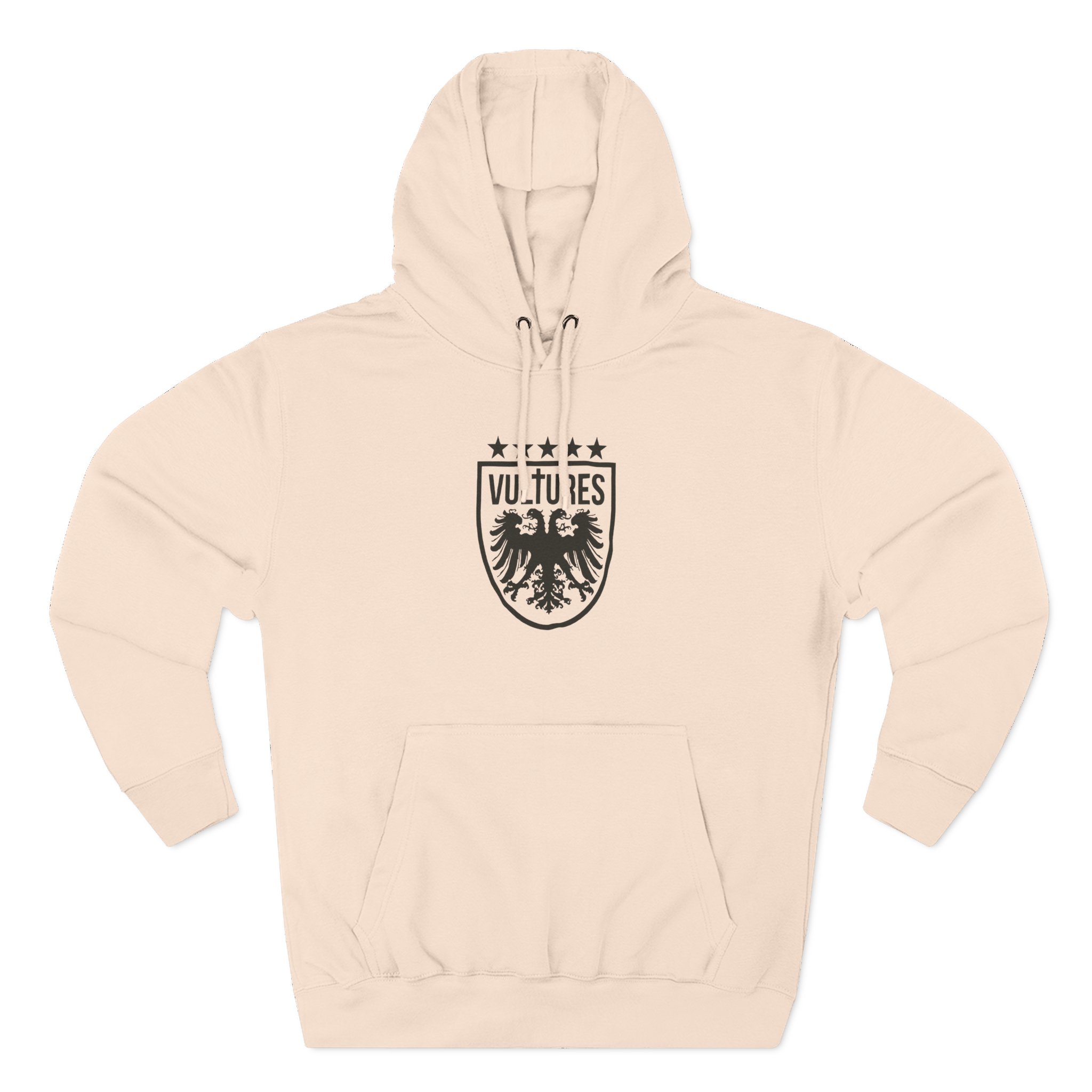 Vultures Three-Panel Fleece Hoodie